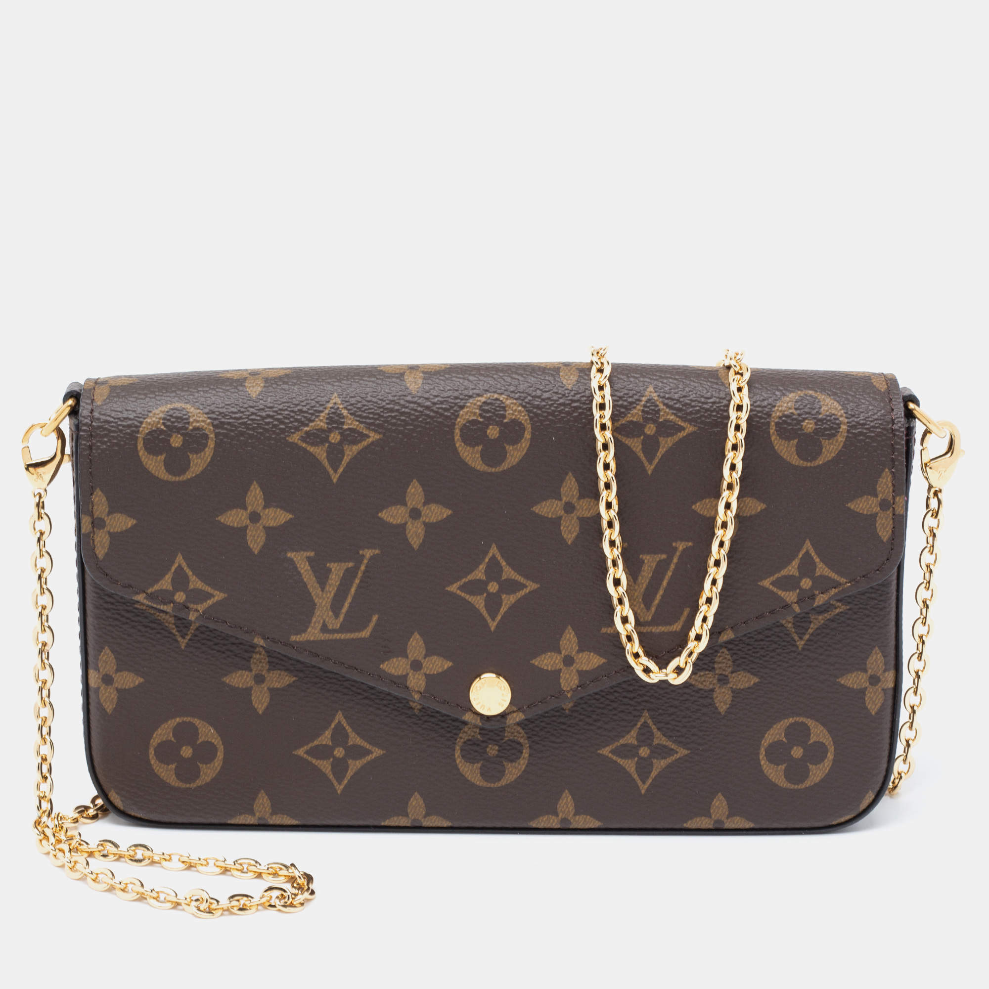 Pre Owned Louis Vuitton Monogram Canvas Felicie Pochette Bag