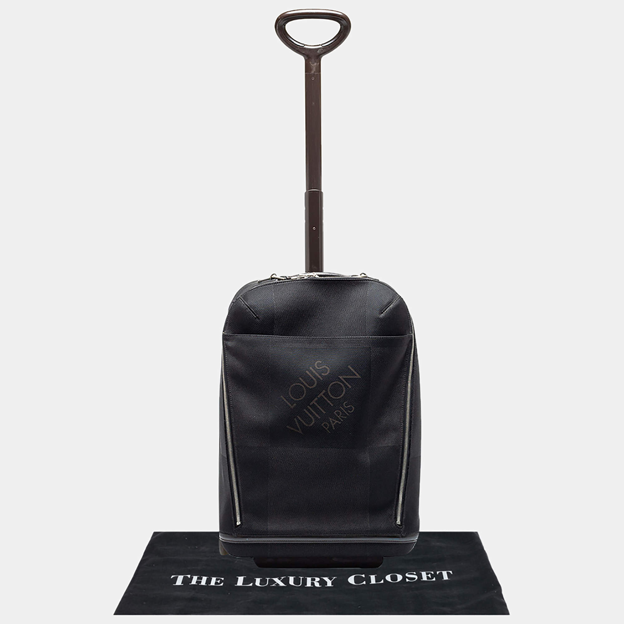 Louis Vuitton Black/Brown Damier Canvas And Leather Vintage Geant  Conquerant 55 Roller Luggage Louis Vuitton | The Luxury Closet