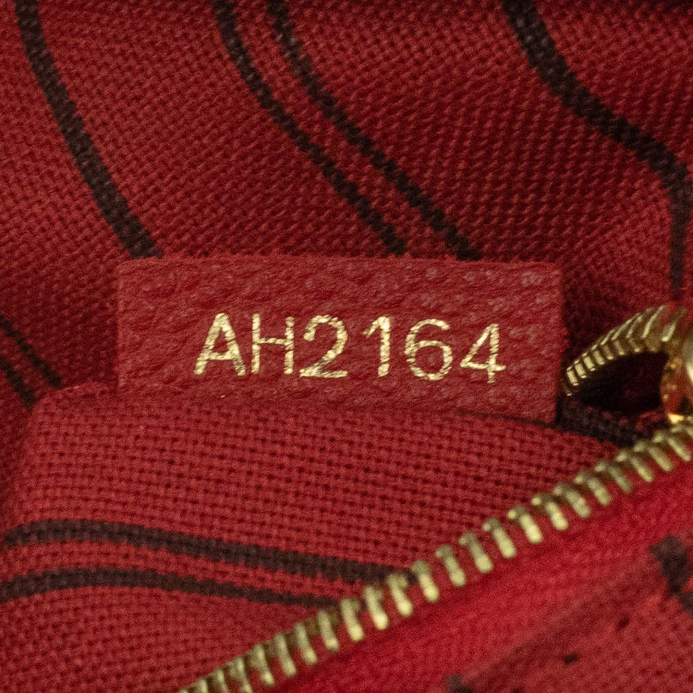 Louis Vuitton Speedy Bandouliere Bag Monogram Empreinte Leather 25 Red  180878193