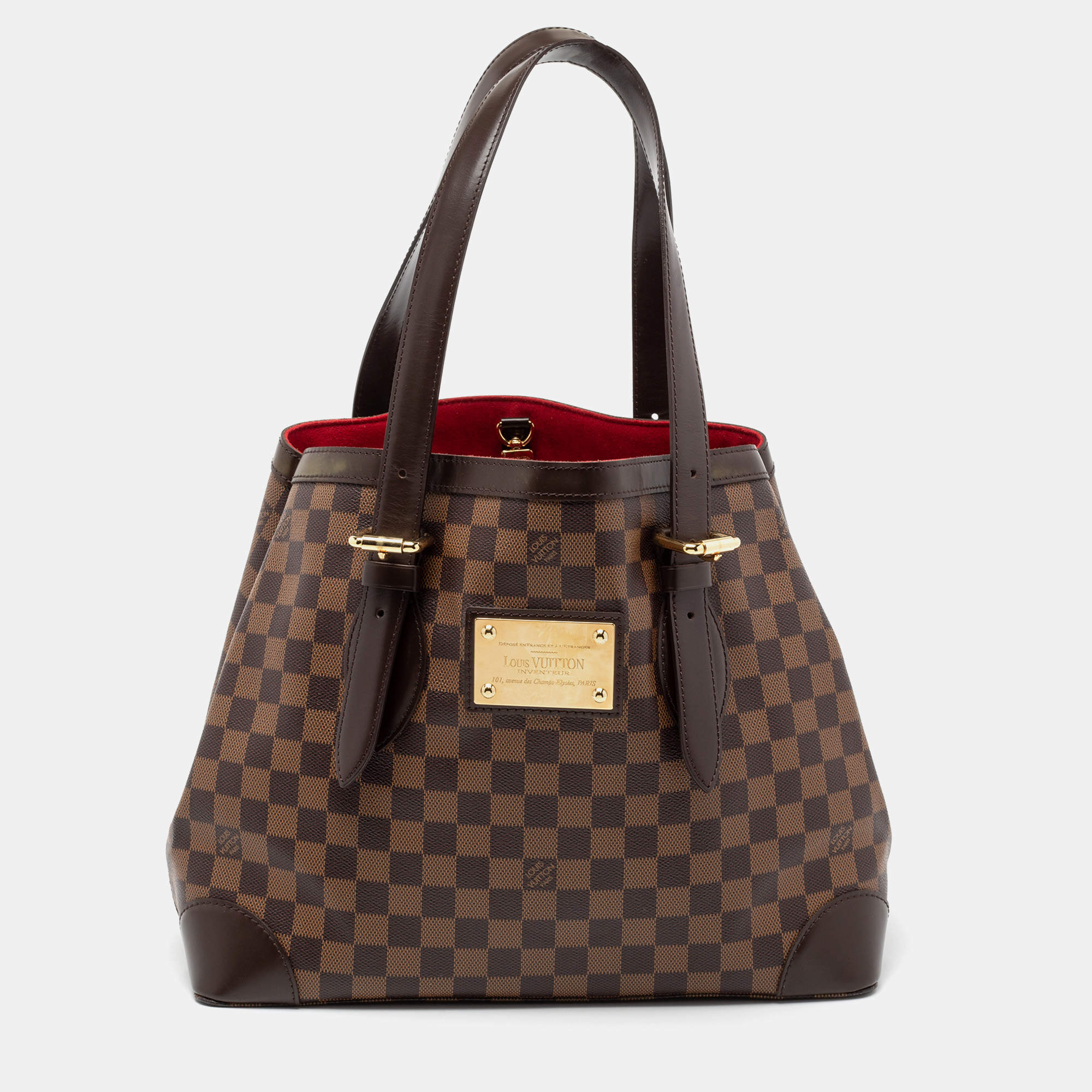 Pre Owned Louis Vuitton Damier Ebene Canvas Hampstead MM Bag