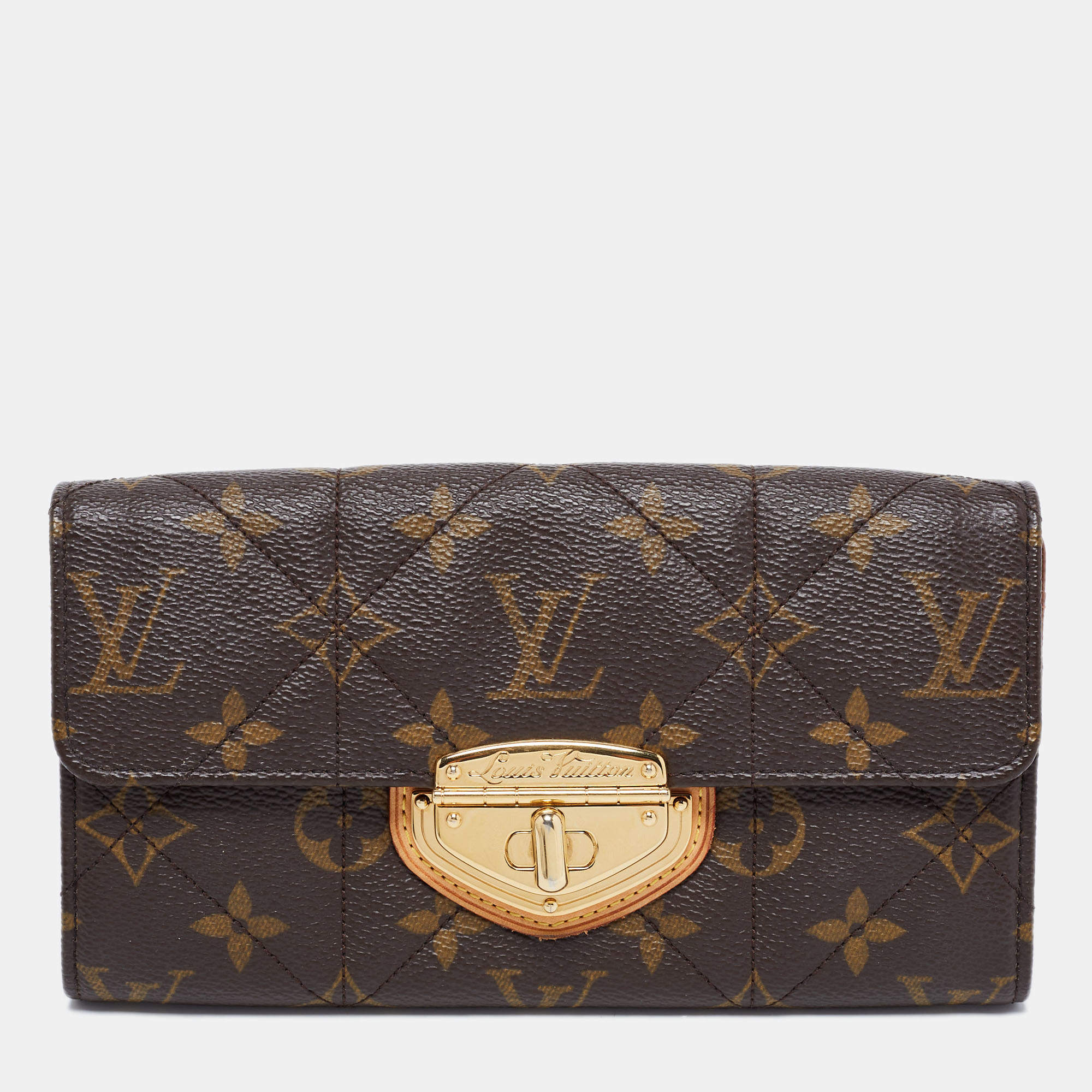 Pre Owned Louis Vuitton Monogram Canvas Etoile Sarah Wallet