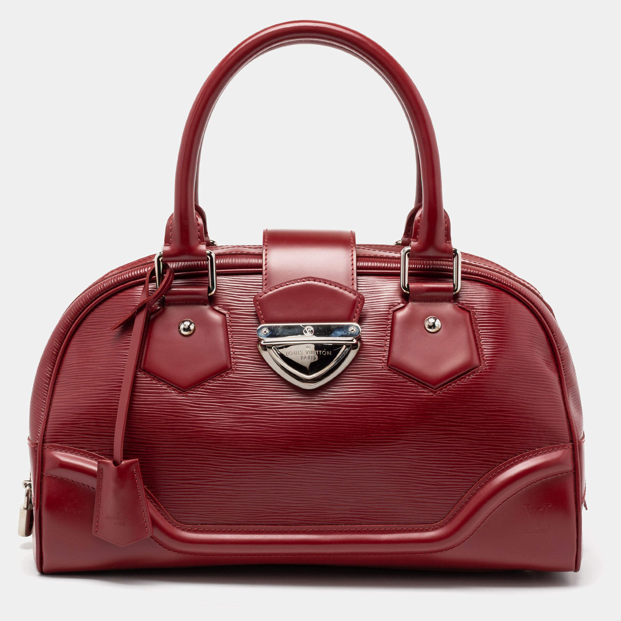 Louis Vuitton Rubis Epi Leather Bowling Montaigne GM Bag Louis Vuitton