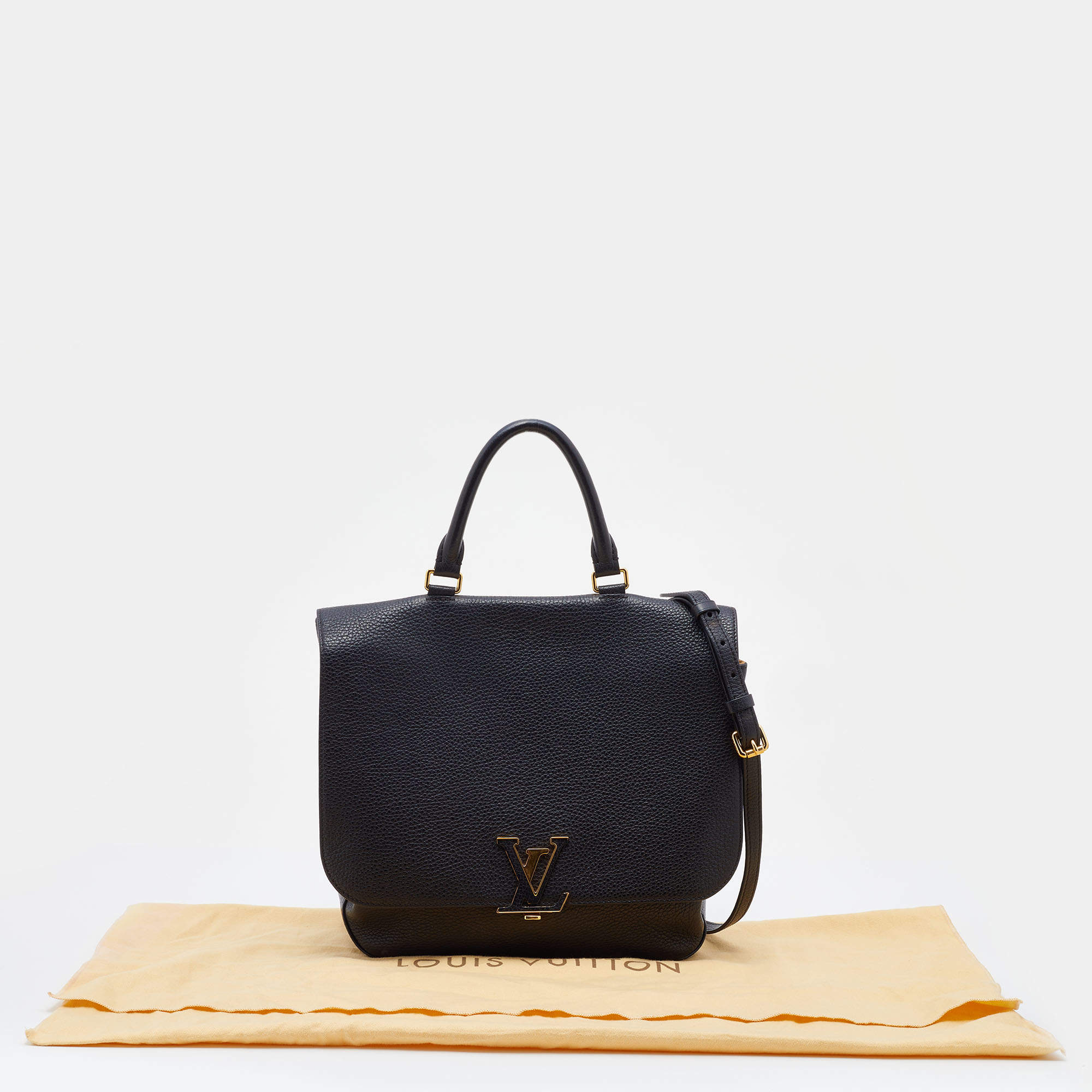 Louis Vuitton Top Handle Volta Taurillon Noir Black With Strap in Calfskin  with Gold-tone - US