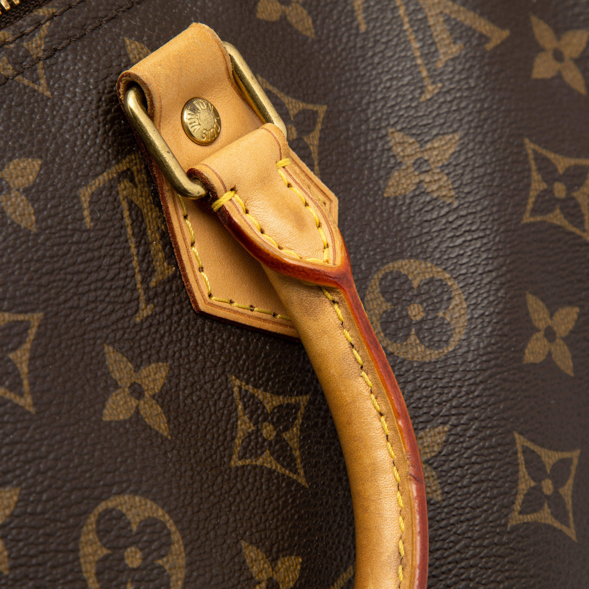 Louis Vuitton speedy Bandouliere 35 monogram Brown Leather ref.165367 -  Joli Closet