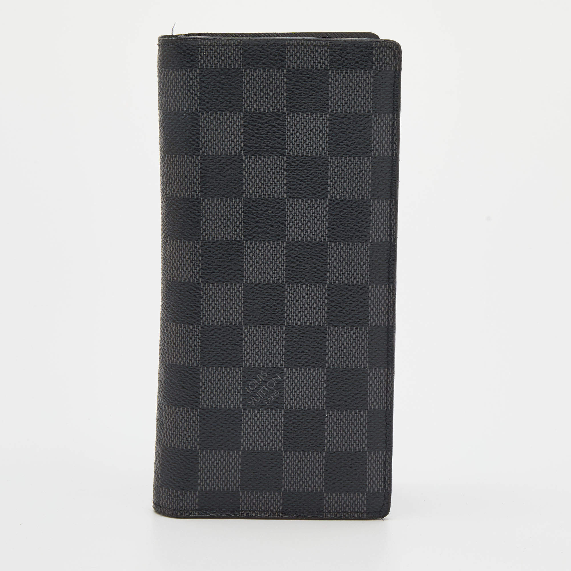 مملوكة مسبقًا Louis Vuitton Damier Graphite Canvas Brazza Wallet