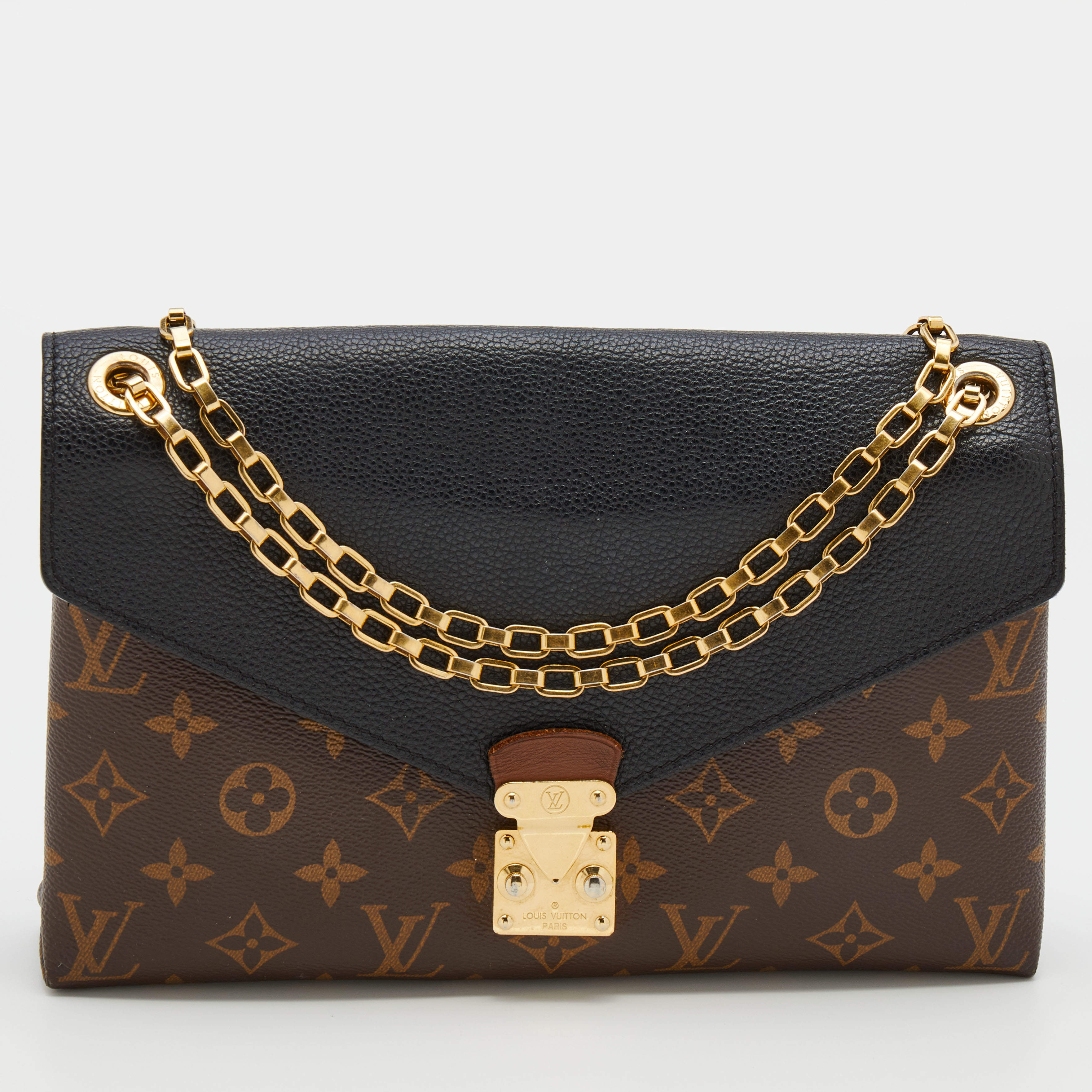 LOUIS VUITTON Monogram Canvas Pallas Chain Crossbody Bag Cherry-US