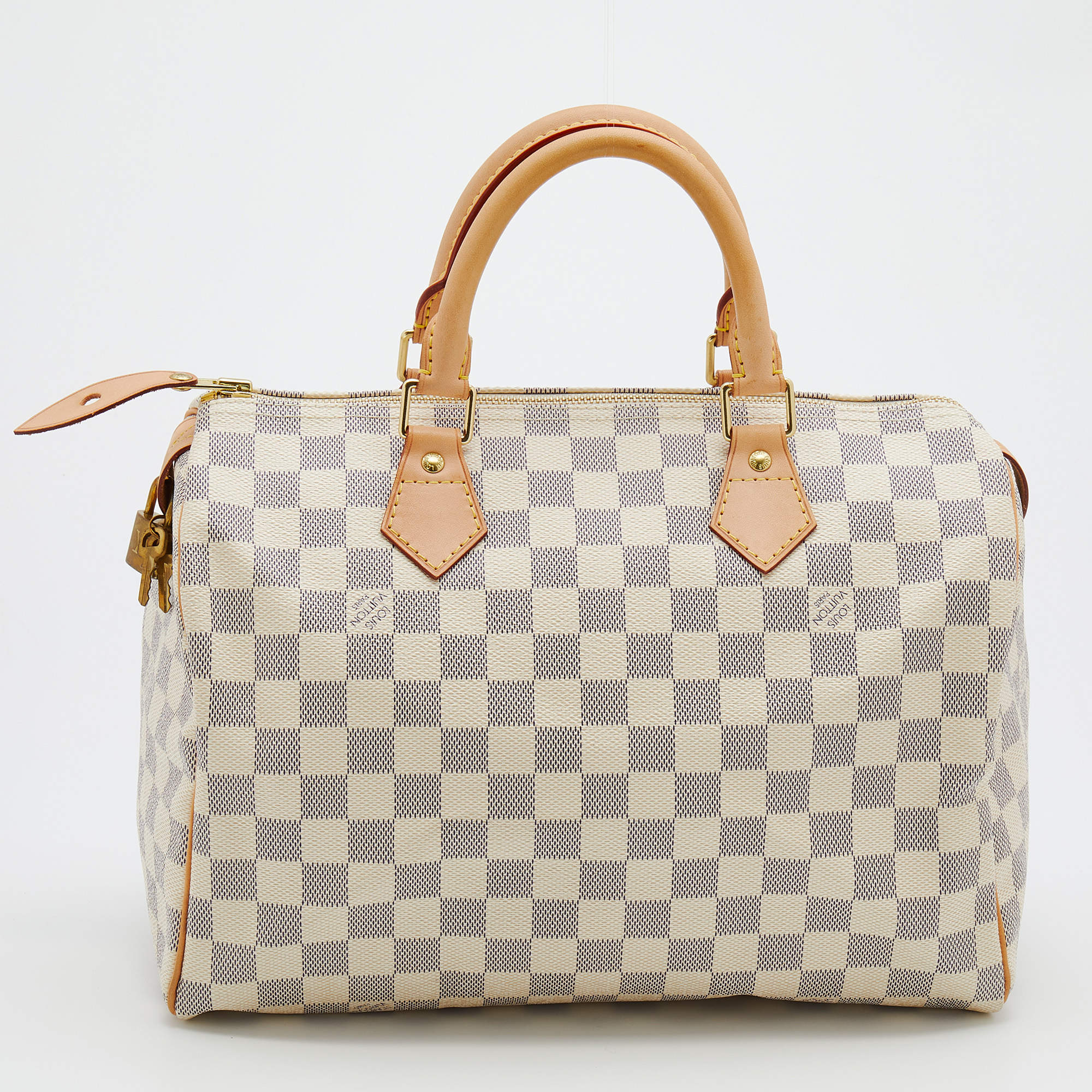 Pre Owned Louis Vuitton Damier Azur Canvas Speedy 30 Bag