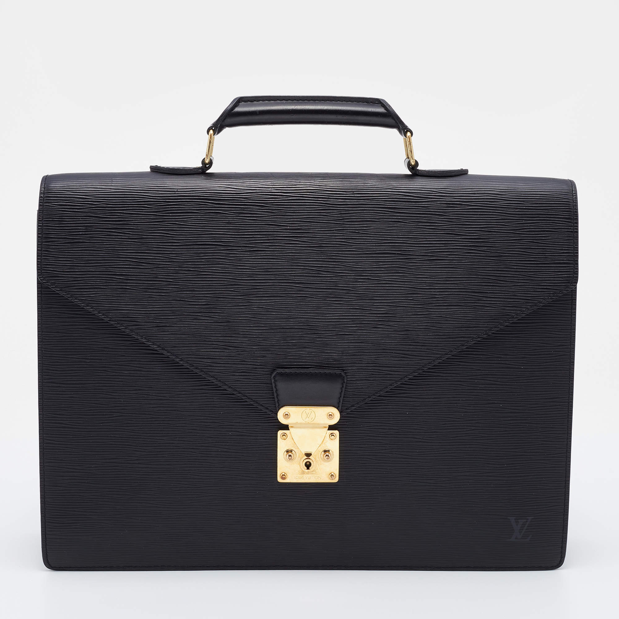 Louis Vuitton Black Epi Leather Serviette Conseiller Briefcase Louis  Vuitton | The Luxury Closet