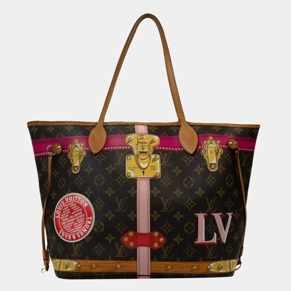 Louis Vuitton Neverfull MM Monogram Black in Coated Canvas/Leather with  Gold-tone - US