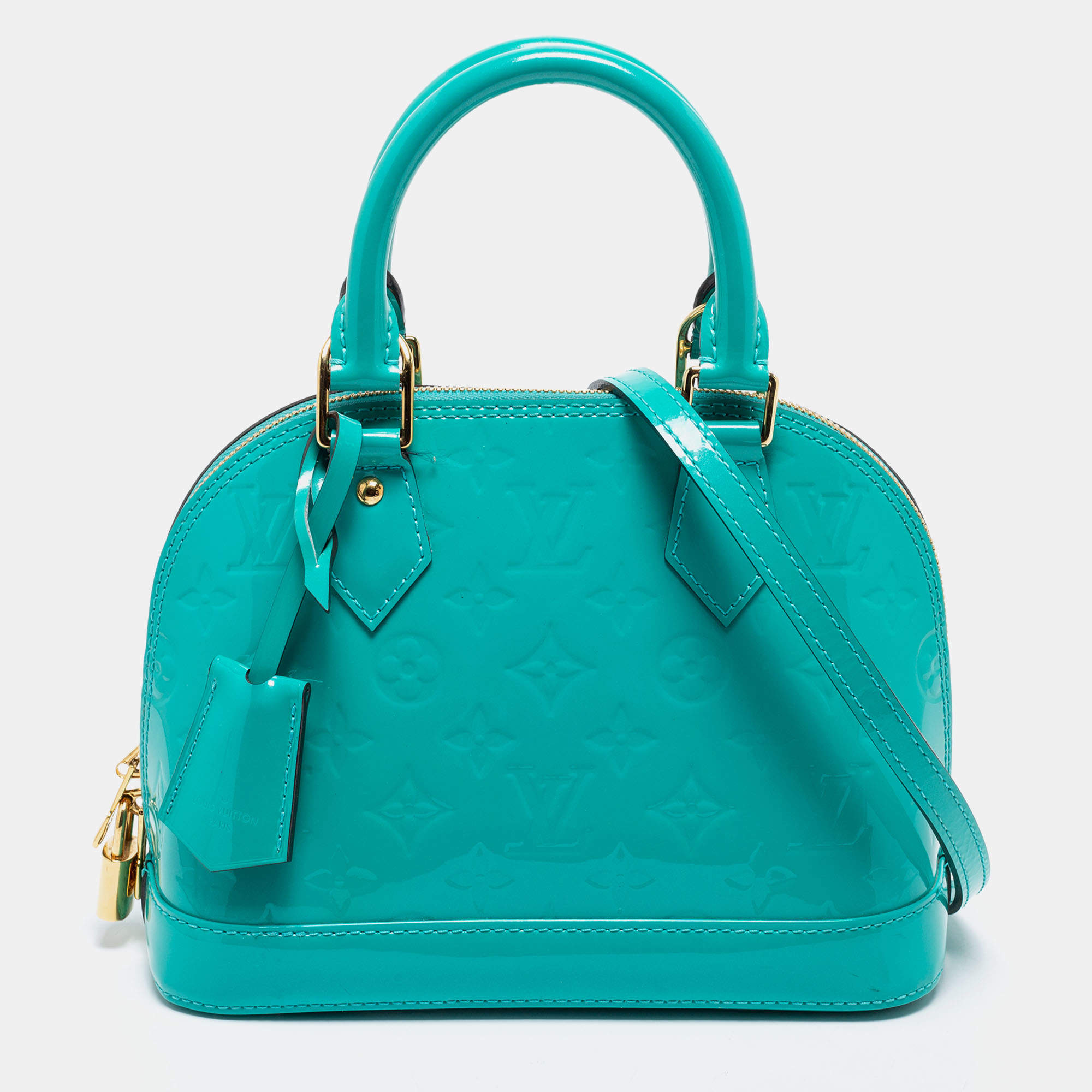 Louis Vuitton Blue Galactic Monogram Vernis Alma GM Bag Louis Vuitton | The  Luxury Closet