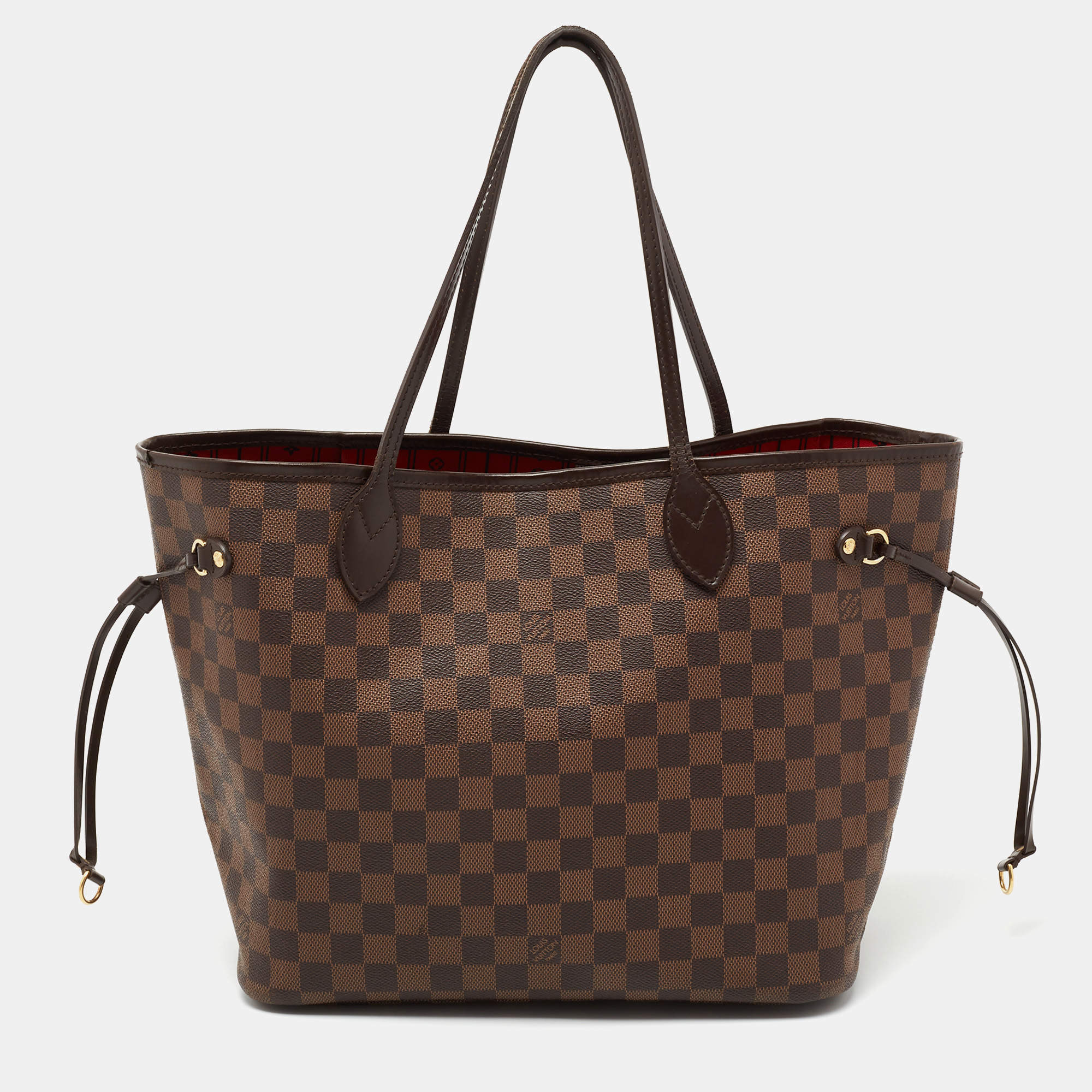 Louis Vuitton Damier Ebene Canvas Neverfull MM Tote Bag