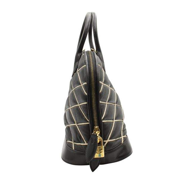 Alma PM Bag - Luxury Malletage Leather Black