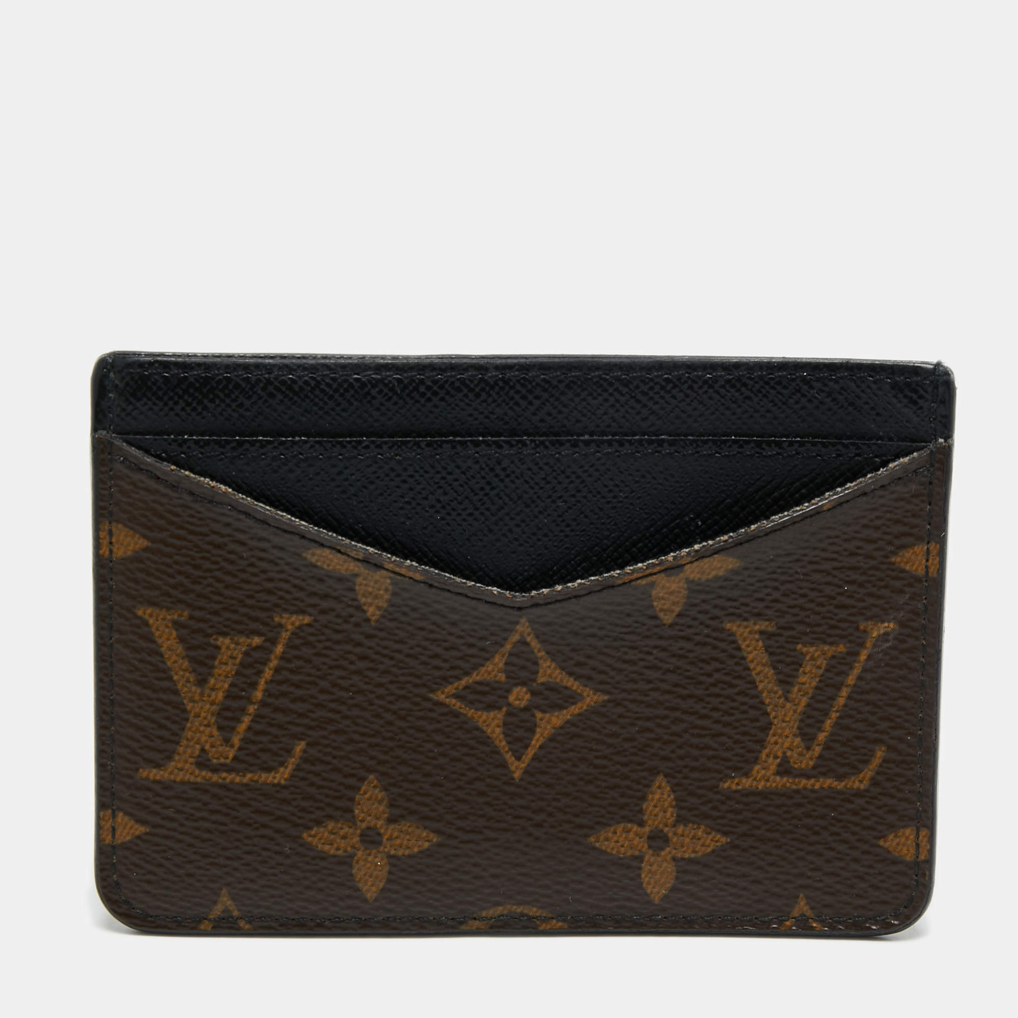 Pre Owned Louis Vuitton Monogram Macassar Canvas Neo Porte Cartes Card Holder