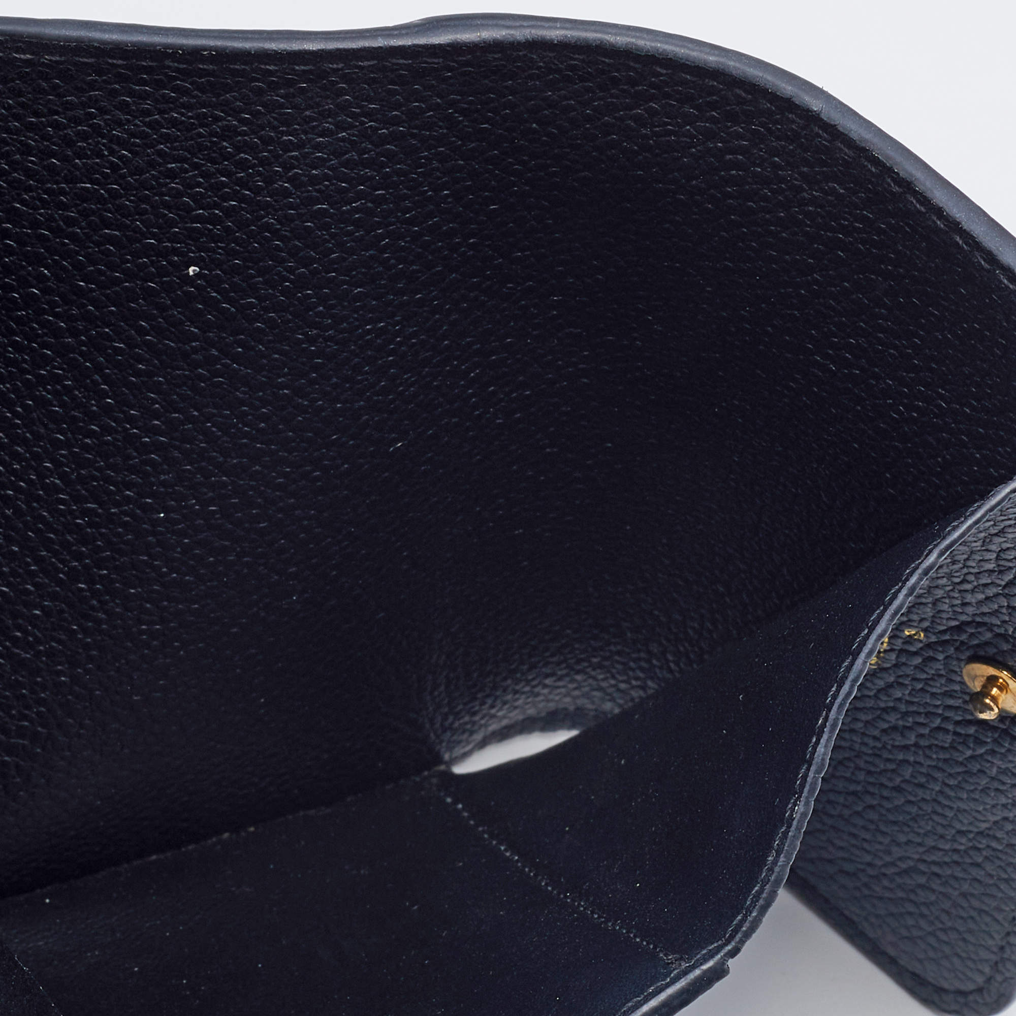 Rarity Louis Vuitton Wallet Tri-Fold Navy Pont Neuf Compact