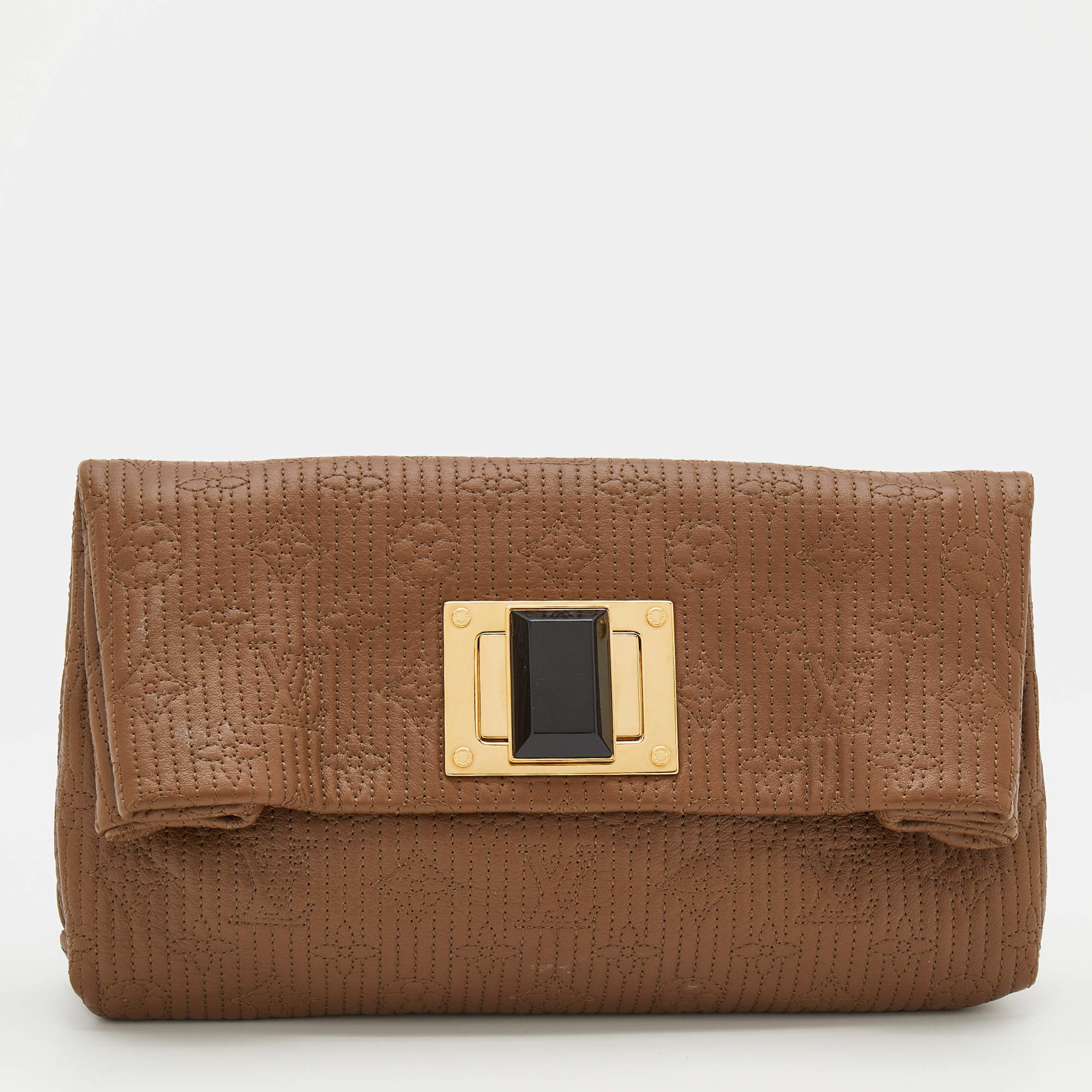 Pre Owned حقيبة كلتش لوي فيتون بوكيت ألتييه جاكار مونوغرامي فضي إصدار محدود