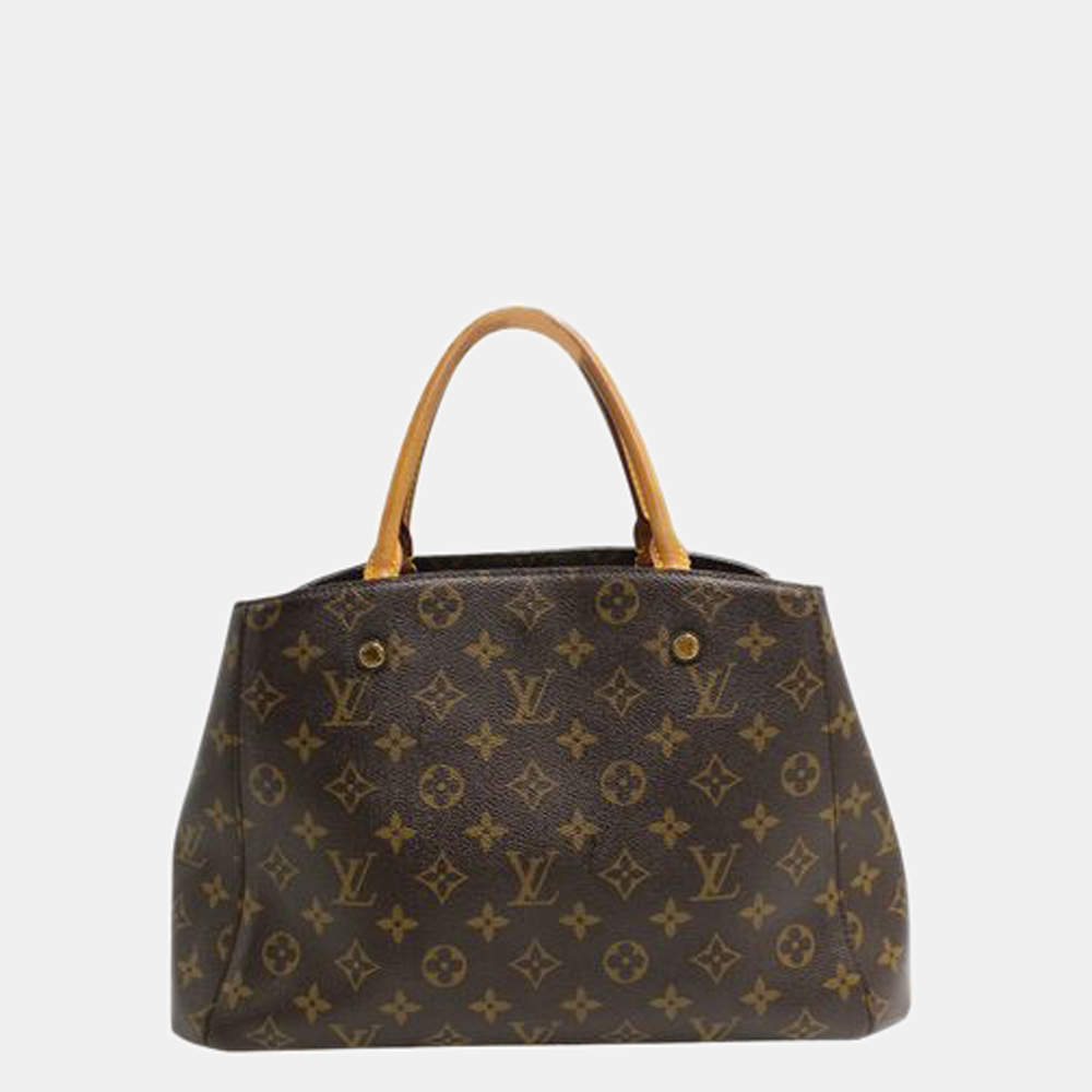 Louis Vuitton Monogram Montaigne mm, Brown, One Size