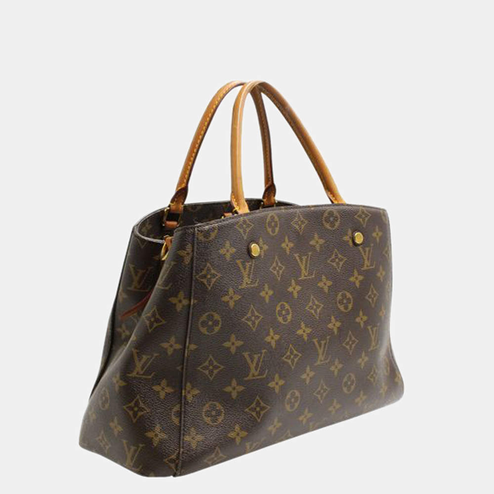 Louis Vuitton Monogram Montaigne mm, Brown, One Size