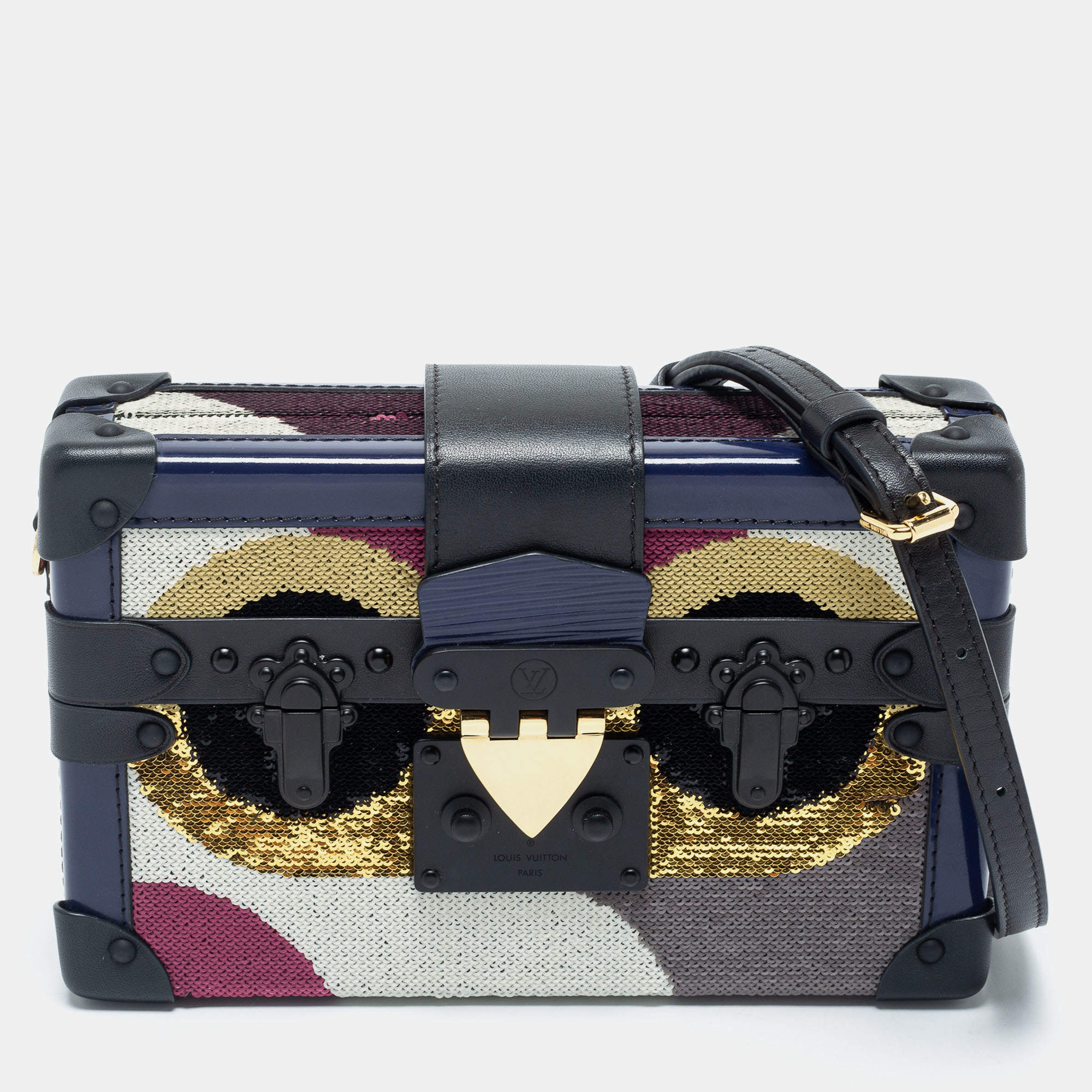 Louis Vuitton Preloved Petite Malle Crossbody Bag
