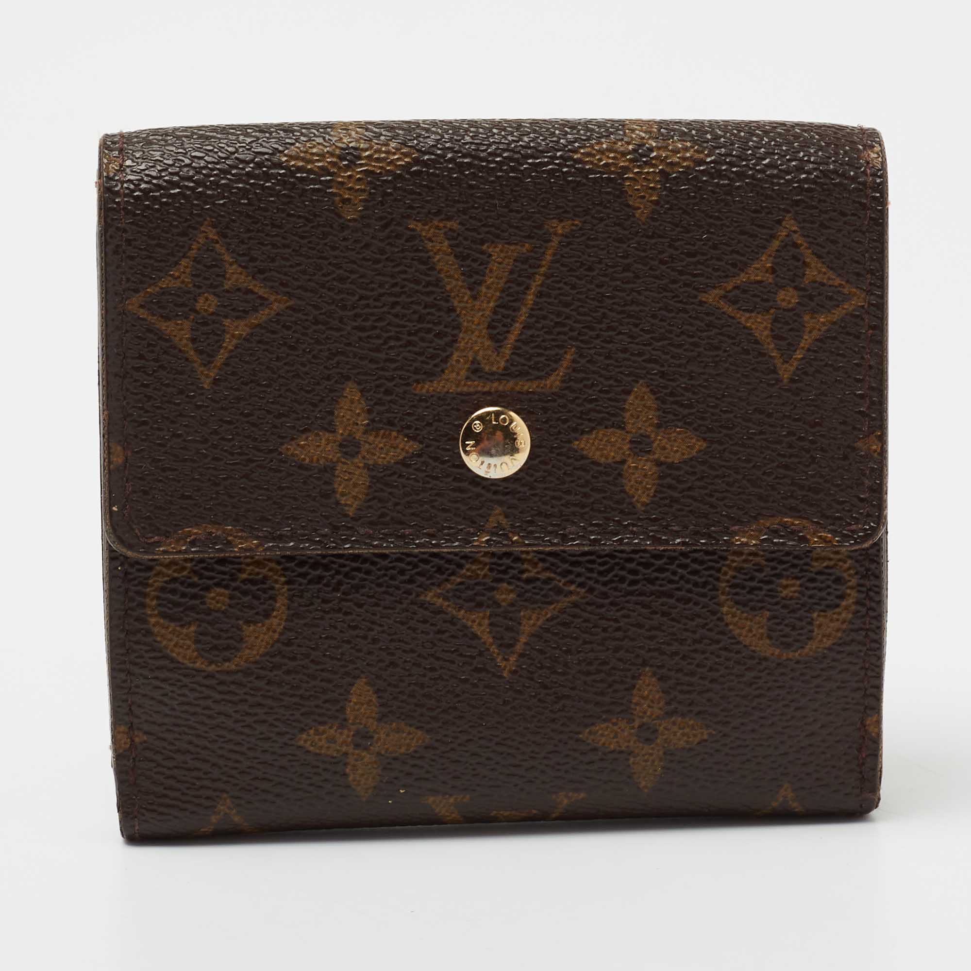Louis Vuitton Monogram Canvas Elise Compact Wallet