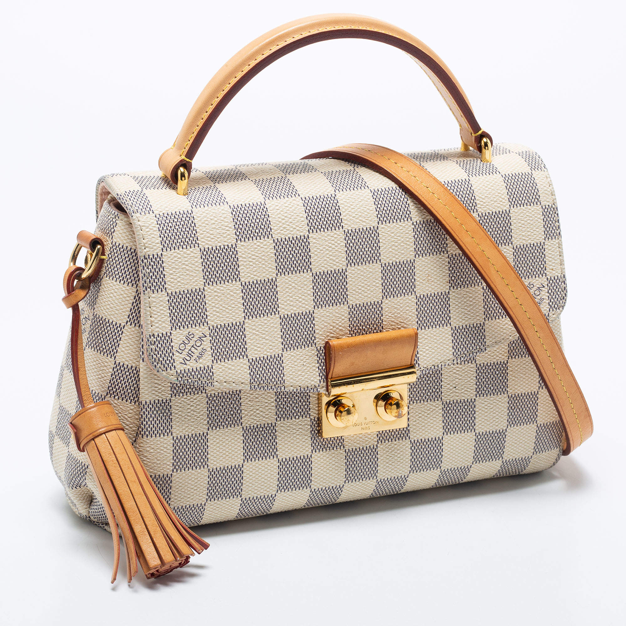 Louis Vuitton Croisette Bag Damier Azur Canvas White Cloth ref.1013853 -  Joli Closet