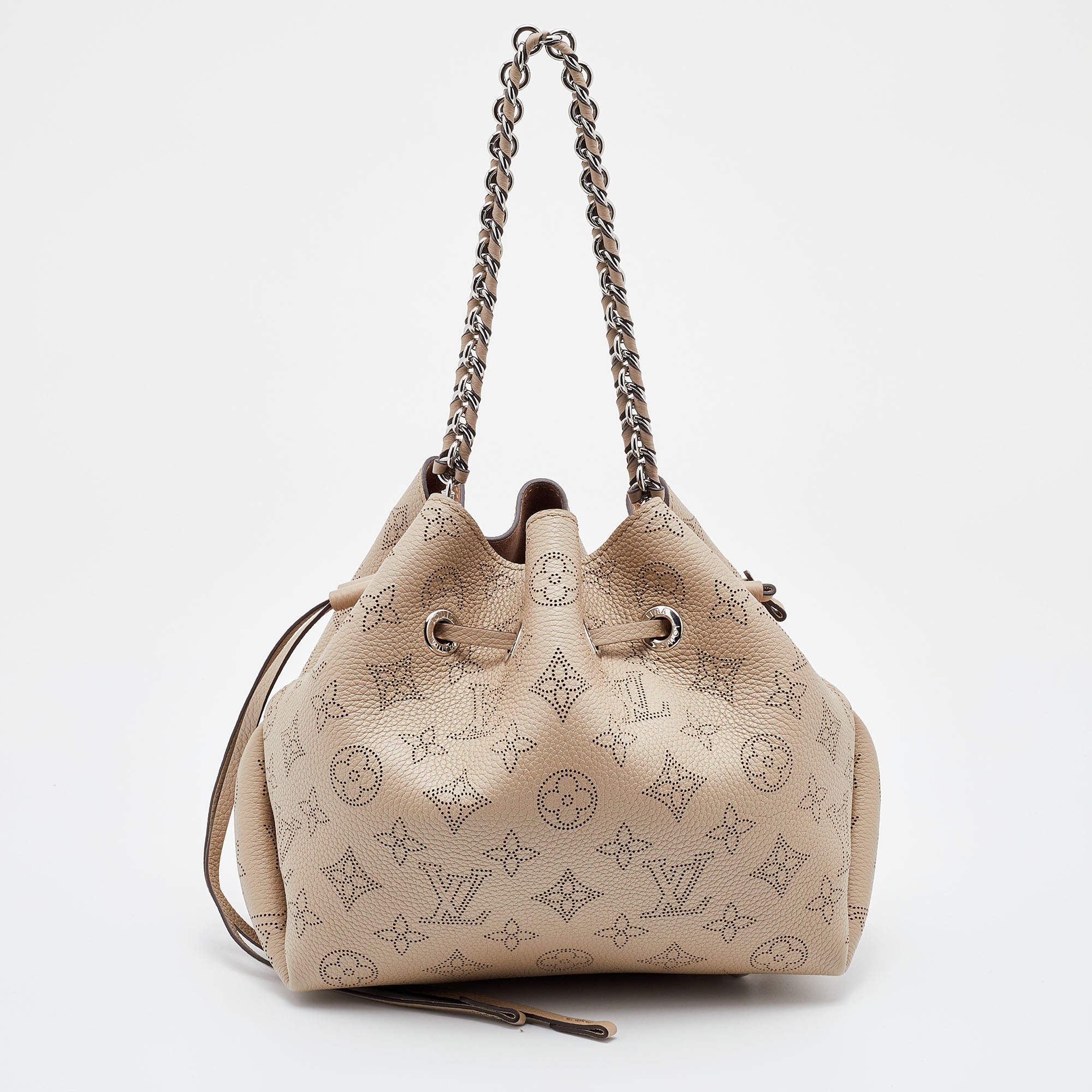 Louis Vuitton Mahina L Galet Monogram Perforated Hobo Bag ○ Labellov ○ Buy  and Sell Authentic Luxury