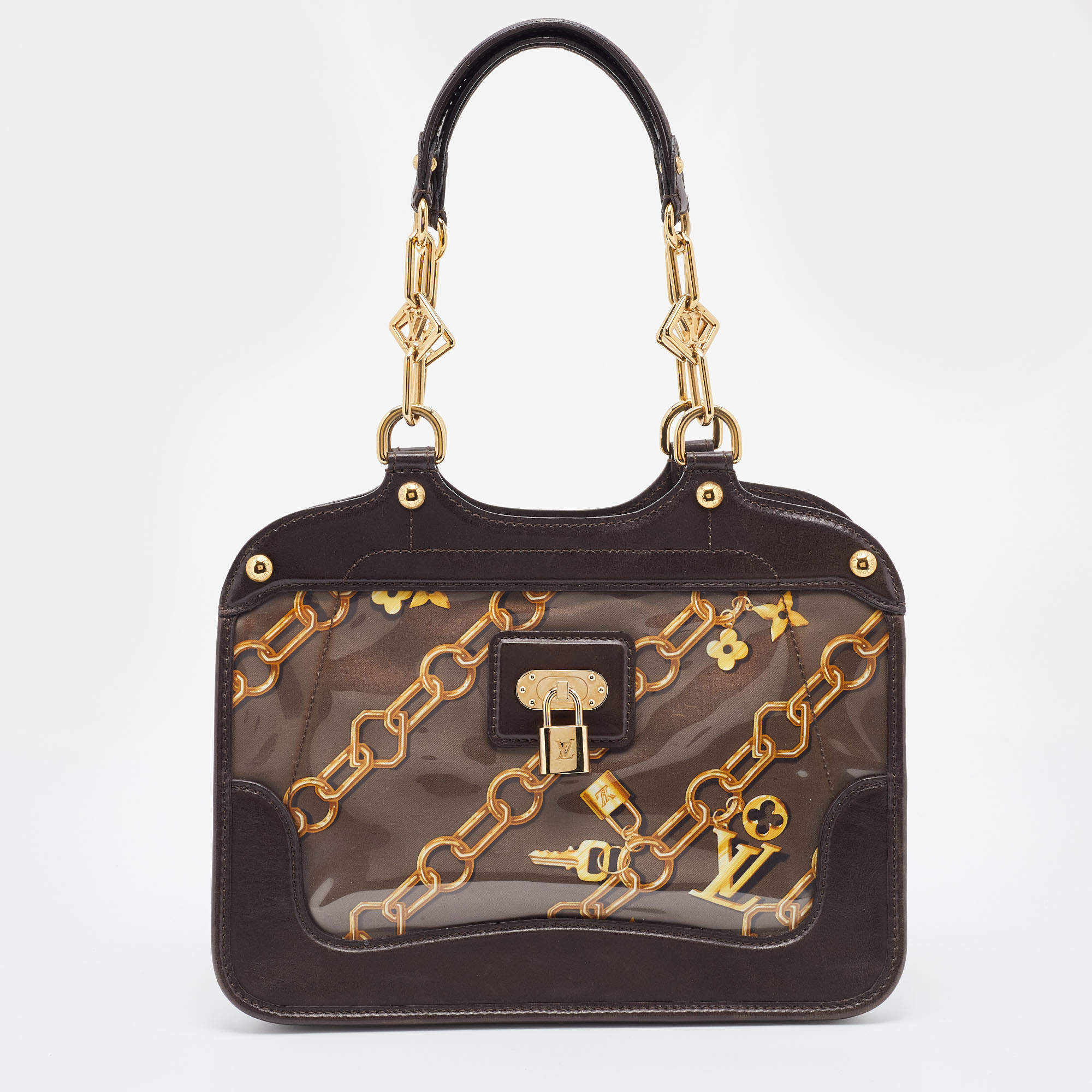 مملوكة مسبقًا Louis Vuitton Taupe Monogram Charms Cabas Bag