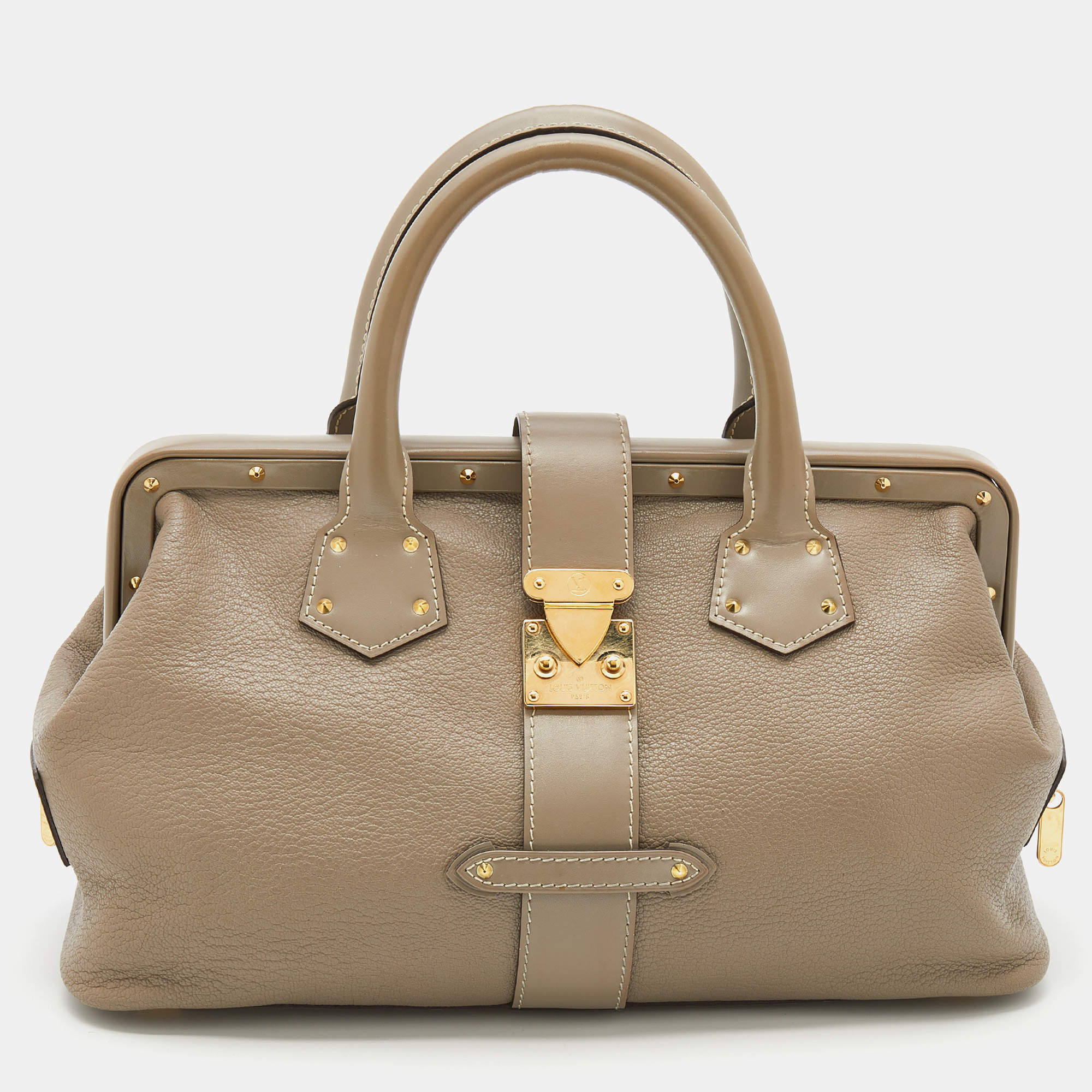 Pre Owned Louis Vuitton Grey Suhali Leather L'Ingenieux PM Bag