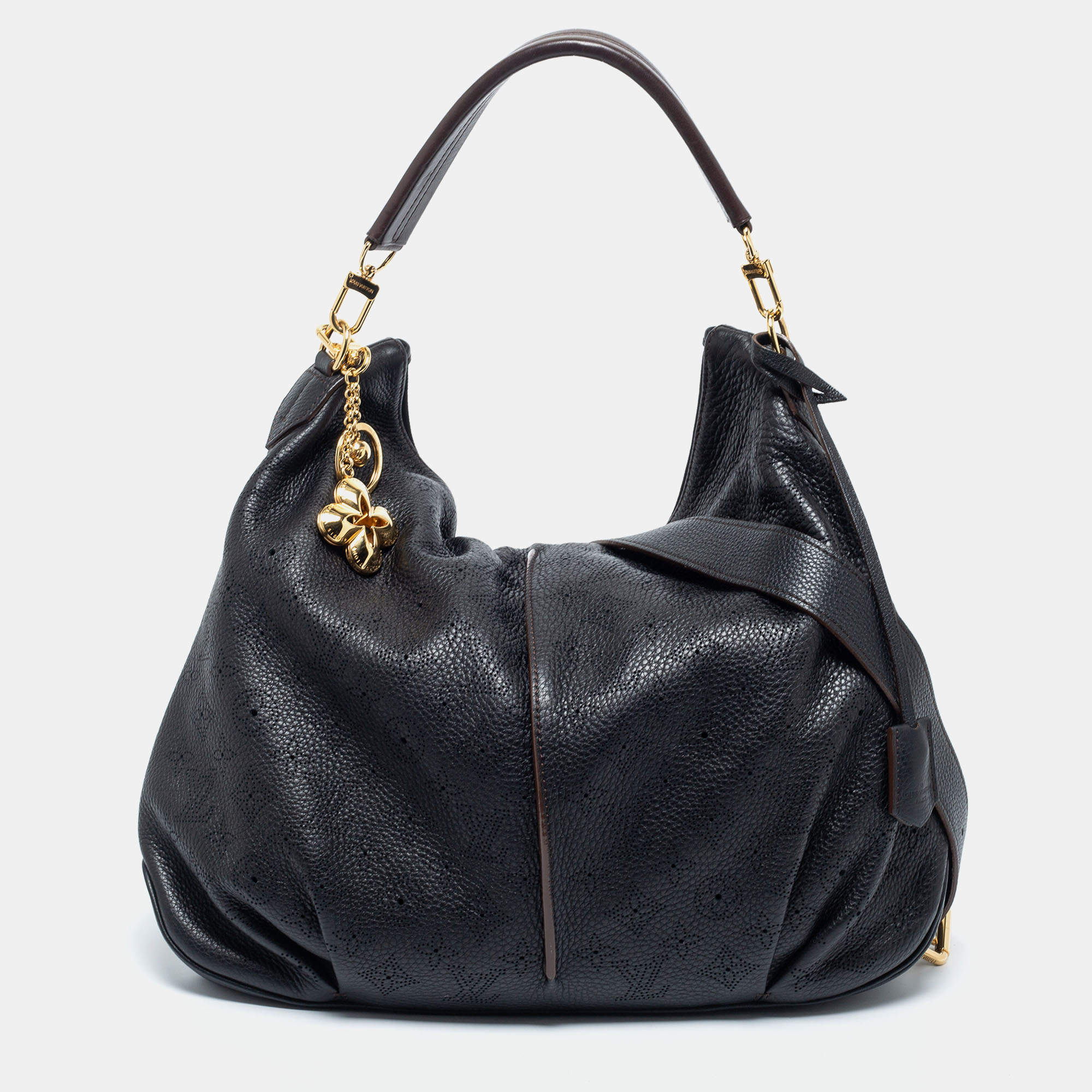 Pre Owned حقيبة لوي فيتون سيلين جلد ماهينا مونوغرامي أسود متوسطة