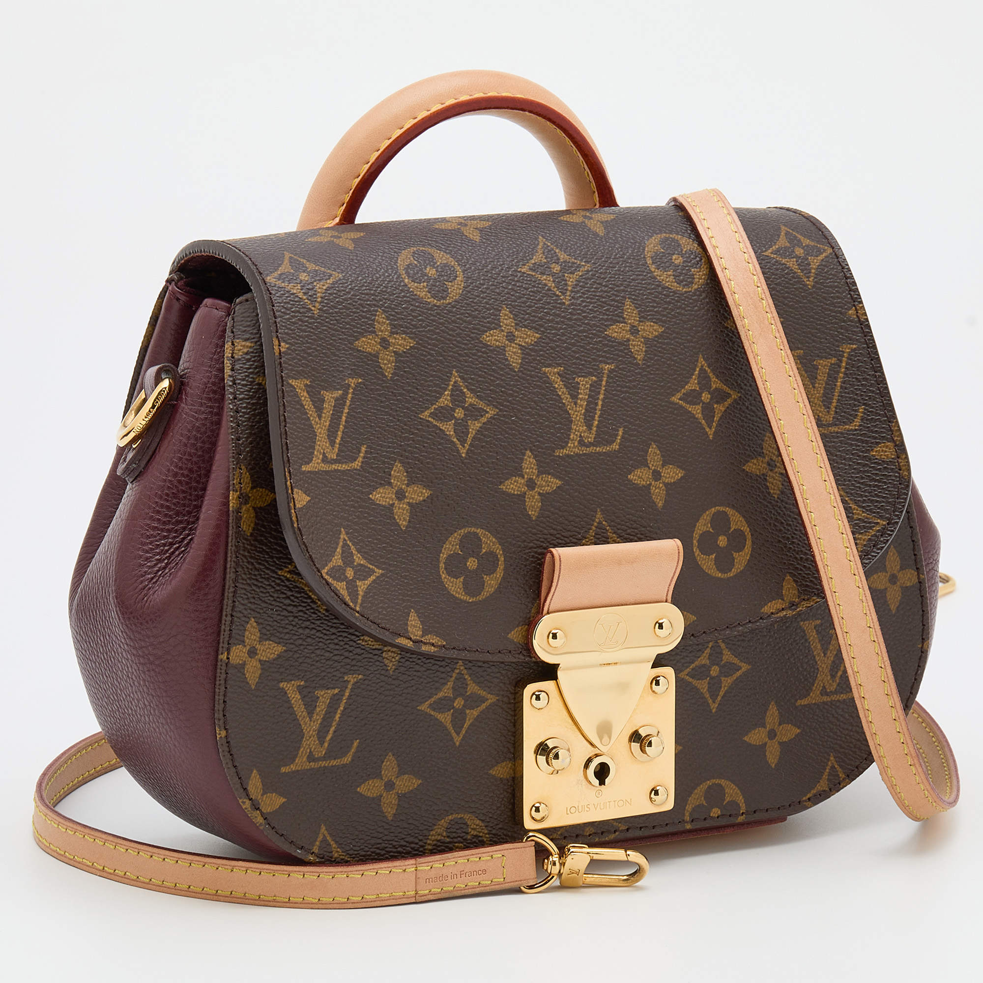 LOUIS VUITTON Twice Monogram Aurore bag Brown Leather ref.290717 - Joli  Closet