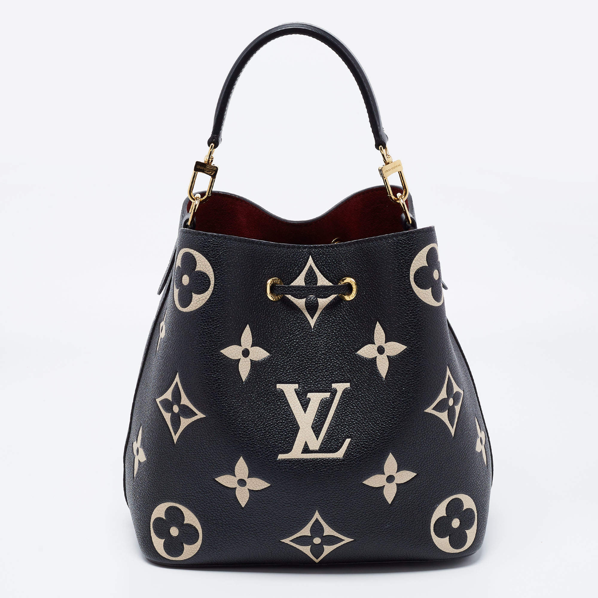 Louis Vuitton NeoNoe Handbag Bicolor Monogram Empreinte Giant MM