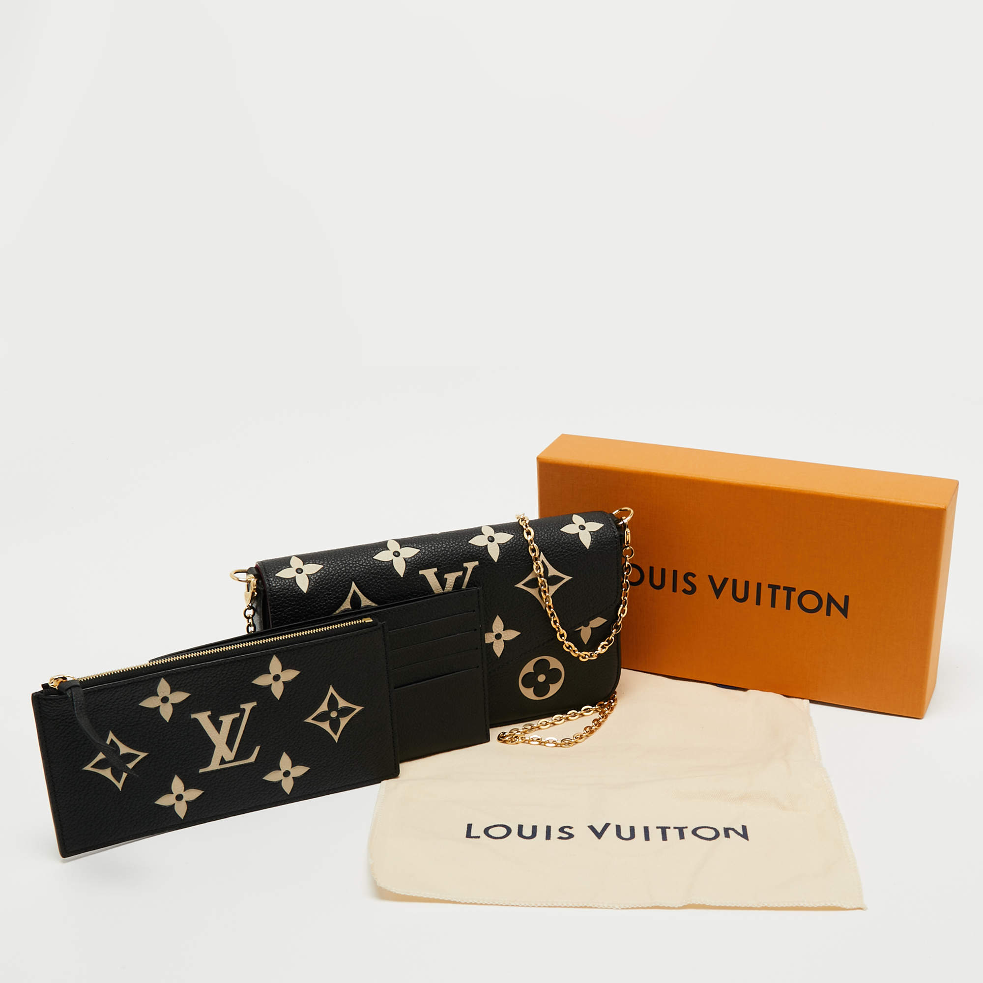 Louis Vuitton Felicie Pochette Bicolor Monogram Empreinte Giant  Félicie  pochette, Louis vuitton felicie pochette, Louis vuitton felicie