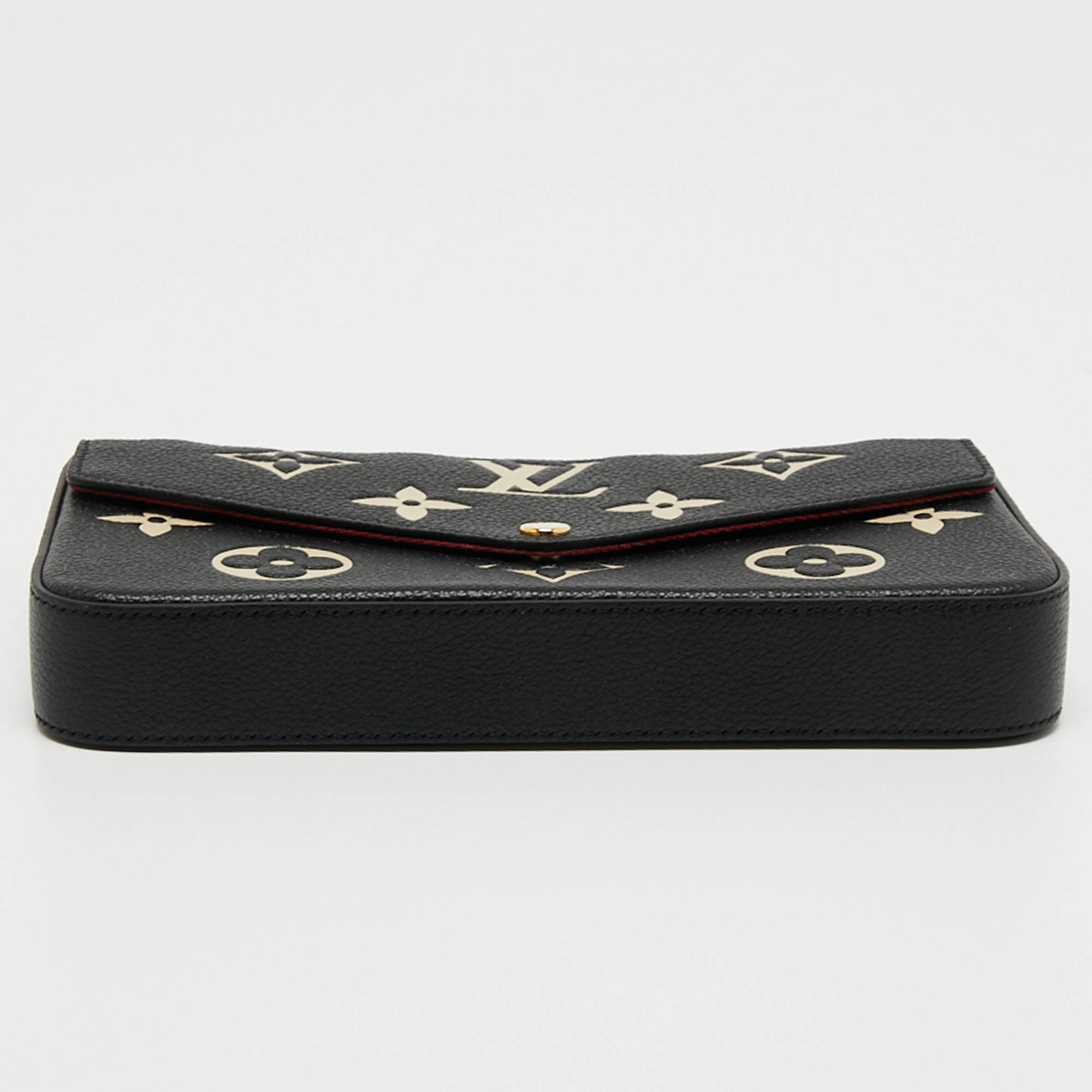 Louis Vuitton Bi-Color Black/Cream Giant Monogram Empreinte Leather Felicie  Pochette Bag - Yoogi's Closet