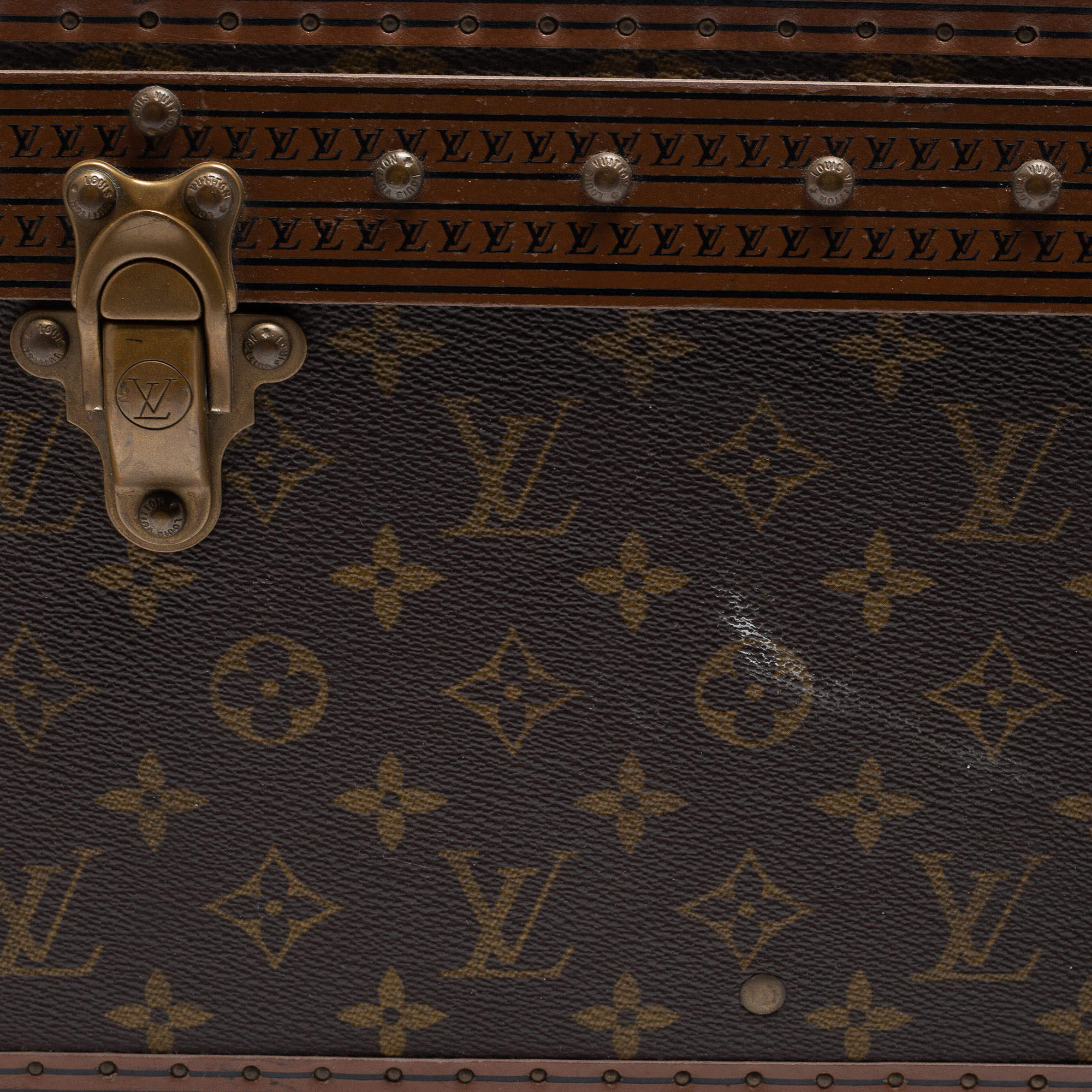 Louis Vuitton Monogram Alzer 75 Trunk Hard Case Suitcase – Italy