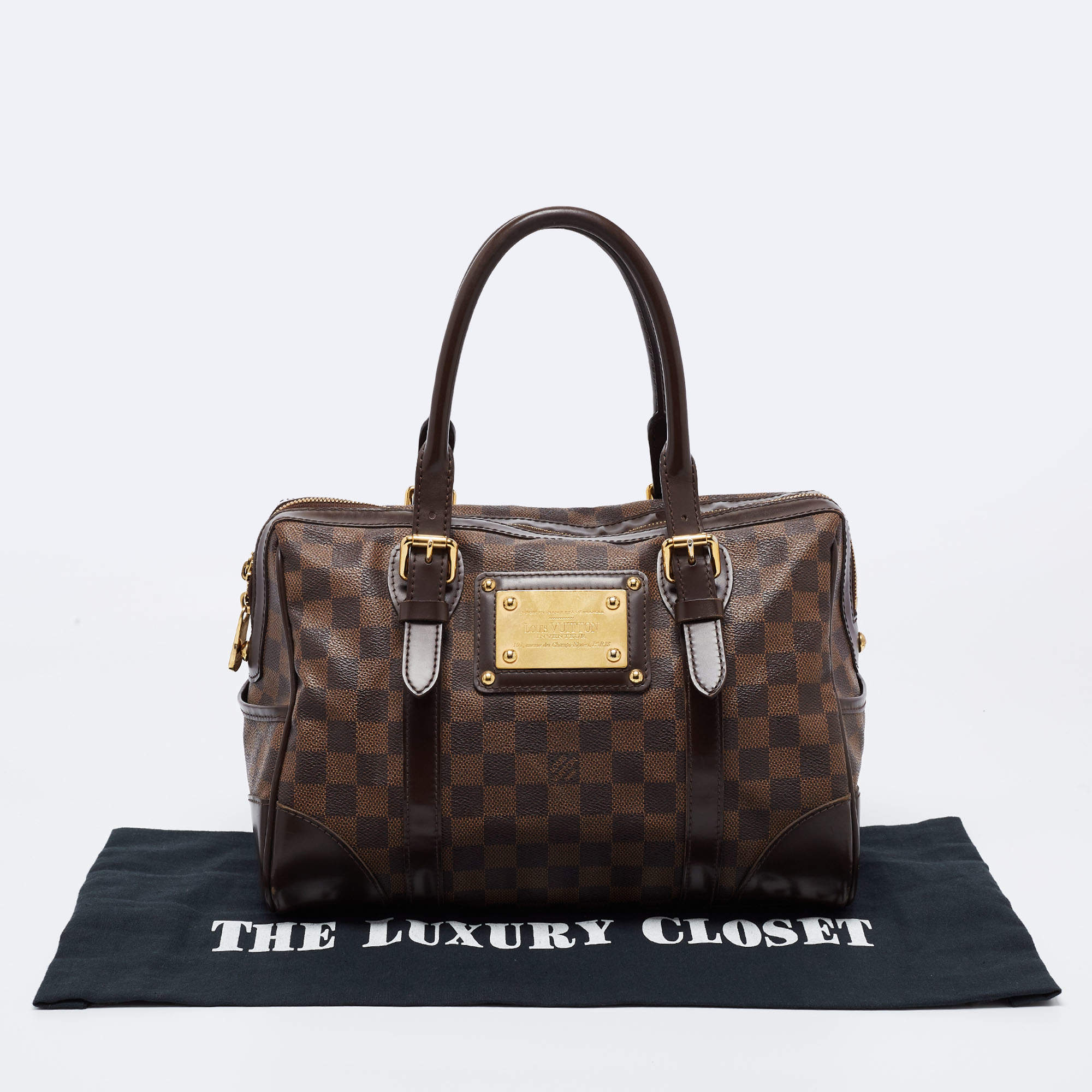 Louis Vuitton Berkeley MM Azur Damier Boston Shoulder Bag LV0918N0003   MISLUX