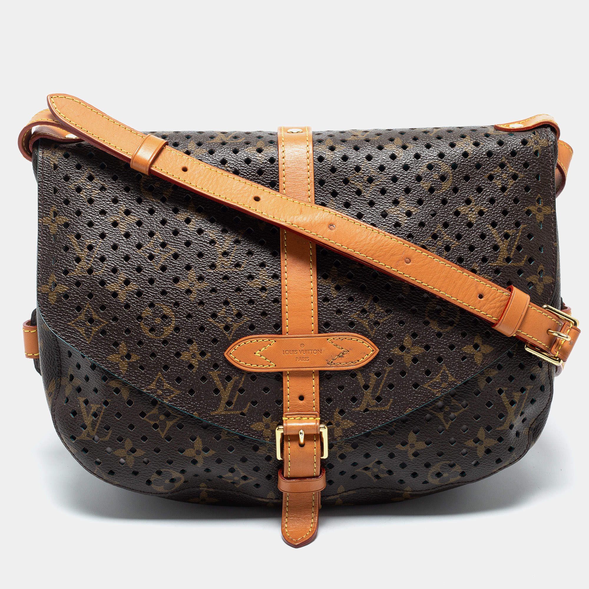 Louis Vuitton Perforated Monogram Canvas and Leather Saumur 30 Messenger Bag