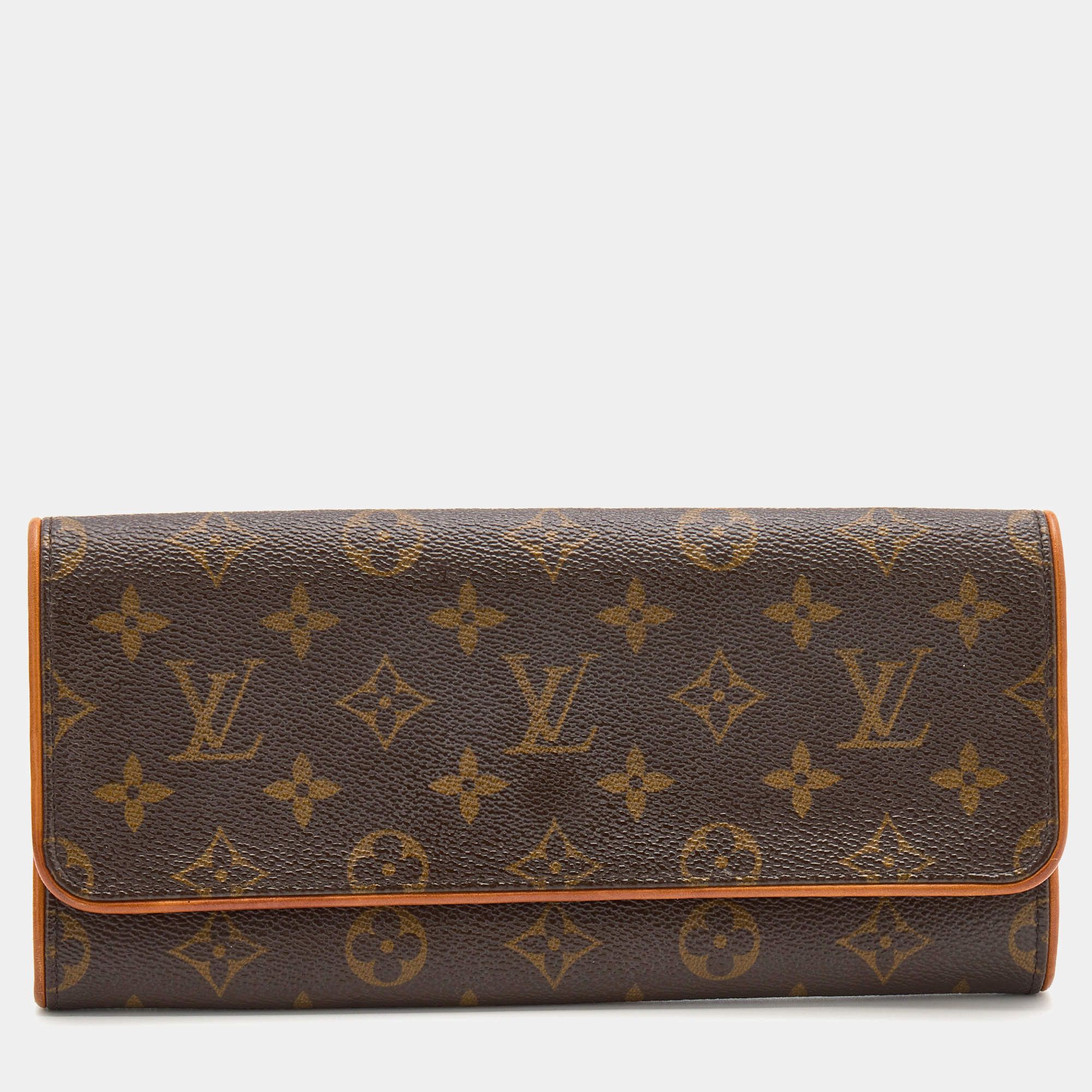 Pre Owned Louis Vuitton Monogram Canvas Twin Pochette GM Bag