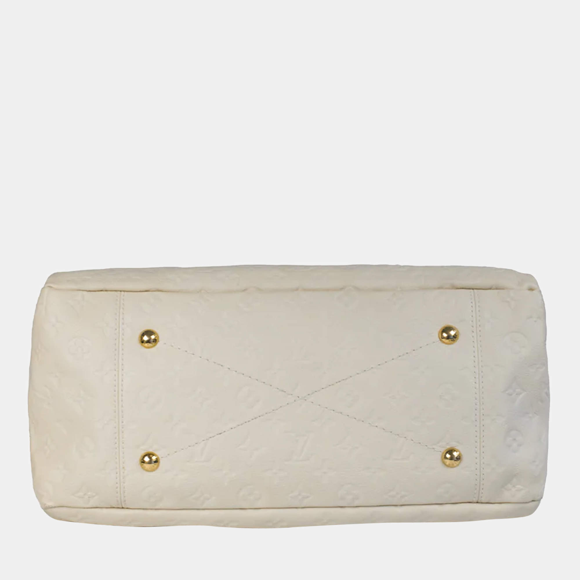 Artsy leather handbag Louis Vuitton White in Leather - 25596344