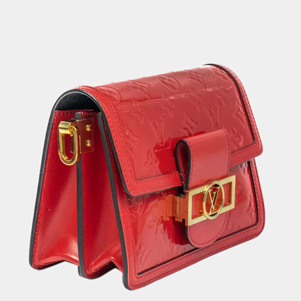 Dauphine bag in red patent leather Louis Vuitton - Second Hand
