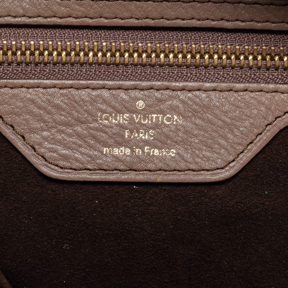 Louis Vuitton Sable Monogram Mahina Leather Stellar PM Bag - Yoogi's Closet