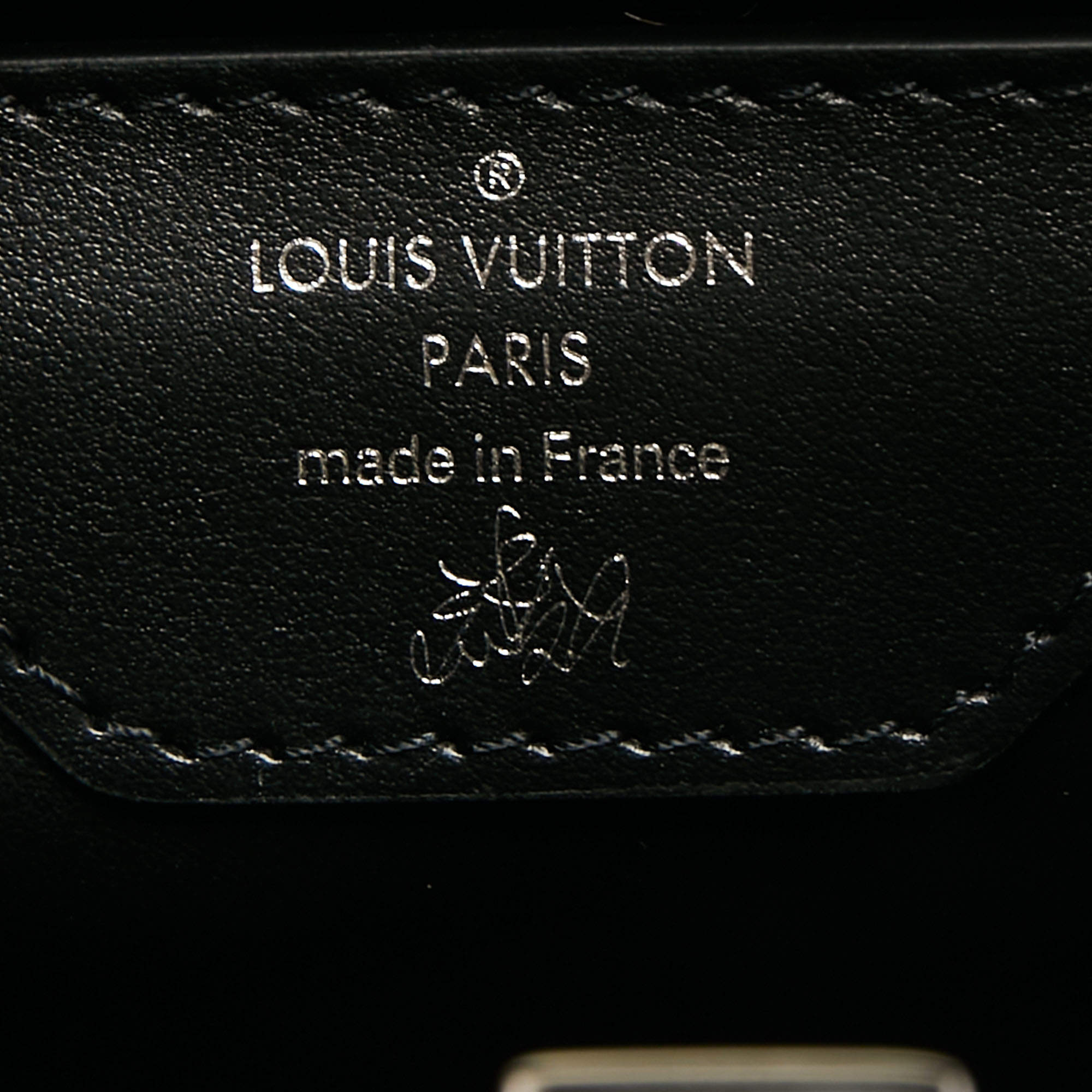 Louis Vuitton Black/Silver Leather Limited Edition 054/200 Liu Wei