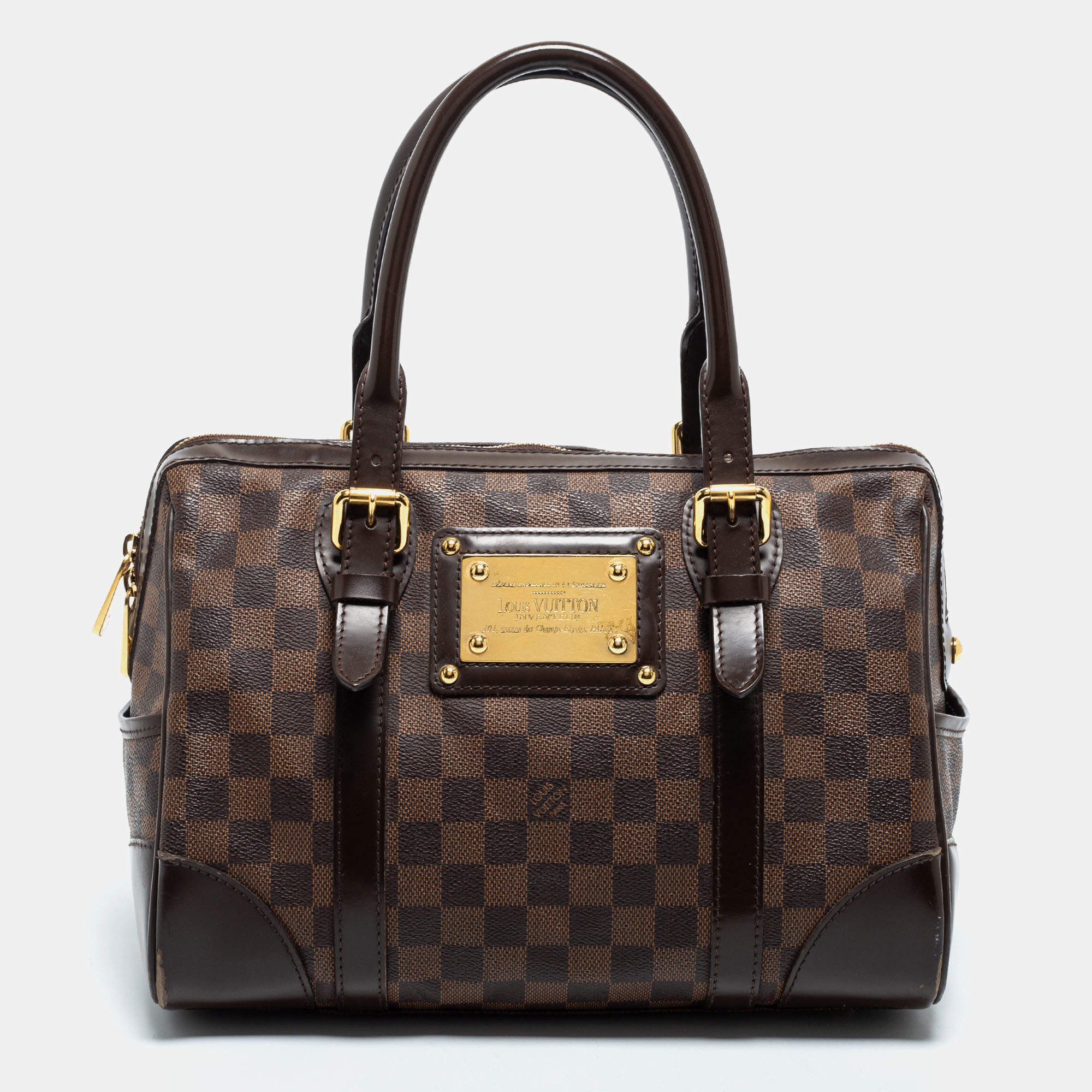 Pre Owned Louis Vuitton Damier Ebene Canvas Berkeley Bag