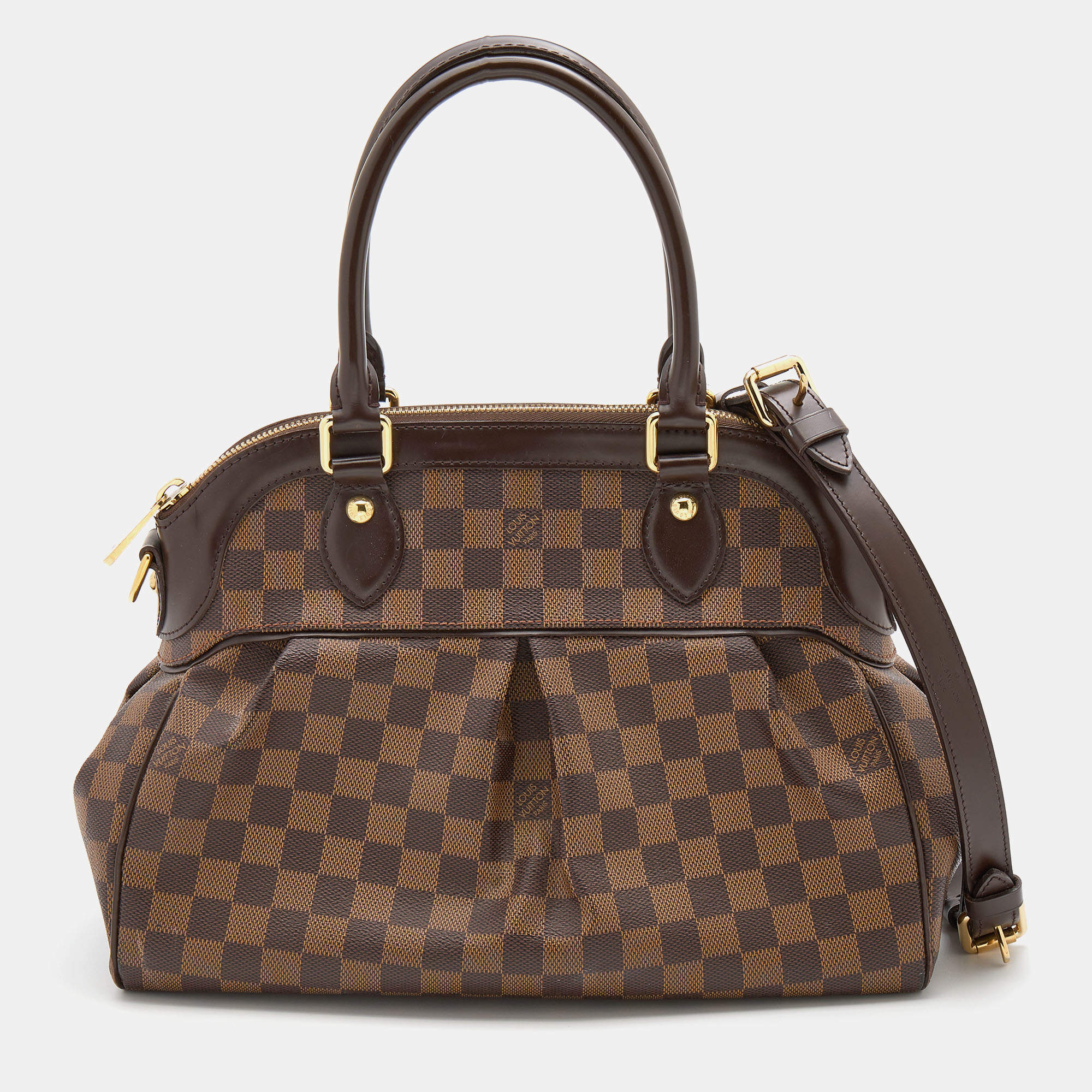 Pre Owned Louis Vuitton Damier Ebene Canvas Trevi PM Bag