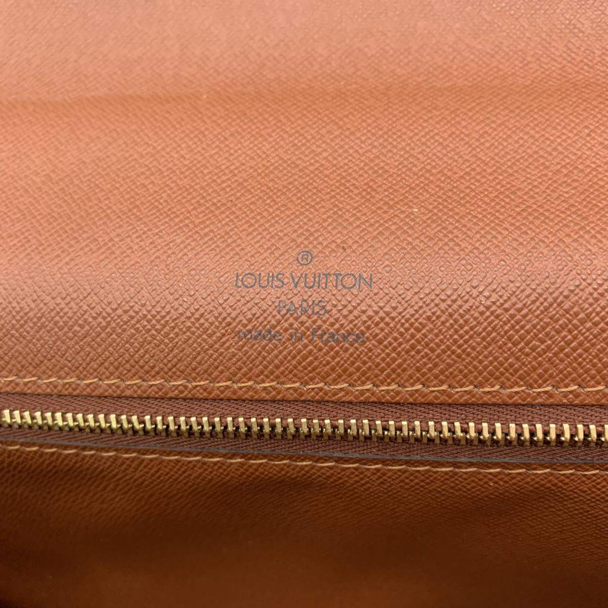Monceau cloth handbag Louis Vuitton Brown in Cloth - 34359438
