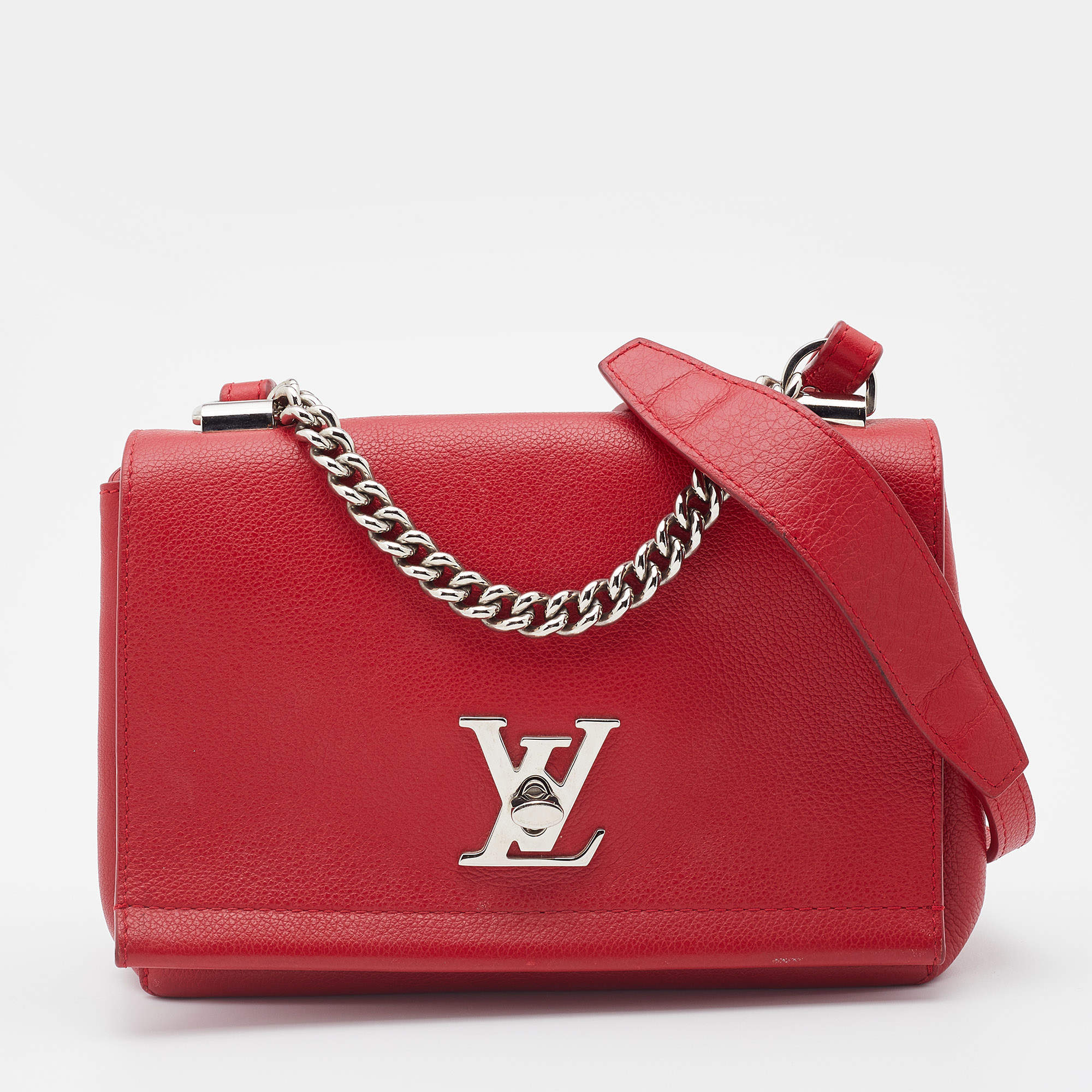 Louis Vuitton Rubis Leather Lockme II Bag Louis Vuitton The Luxury Closet