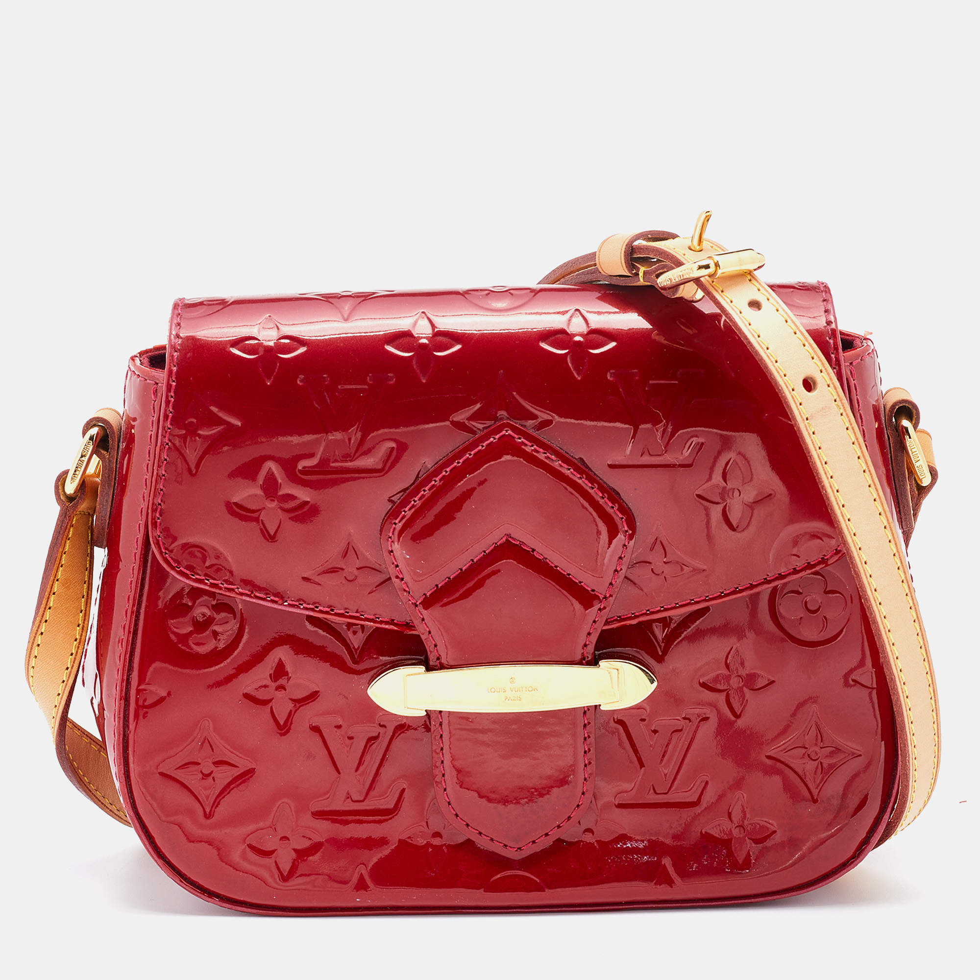 Louis Vuitton Louis Vuitton Bellflower GM Red Vernis Leather