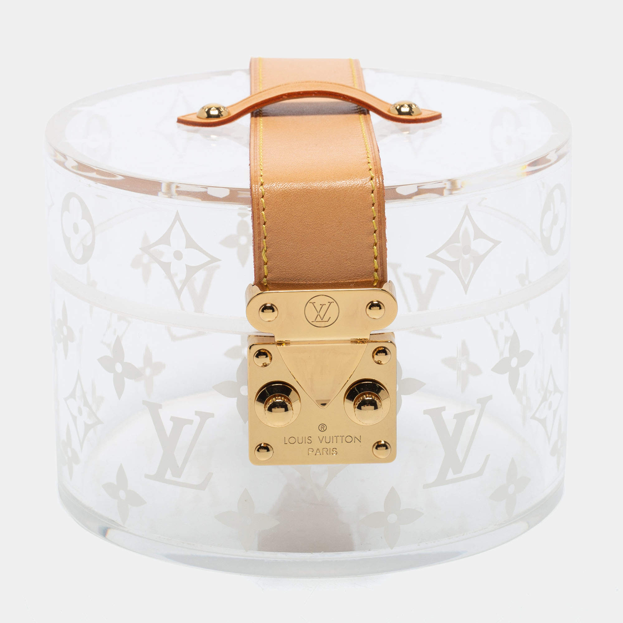 Pre Owned Louis Vuitton Monogram Plexiglass Box Scott