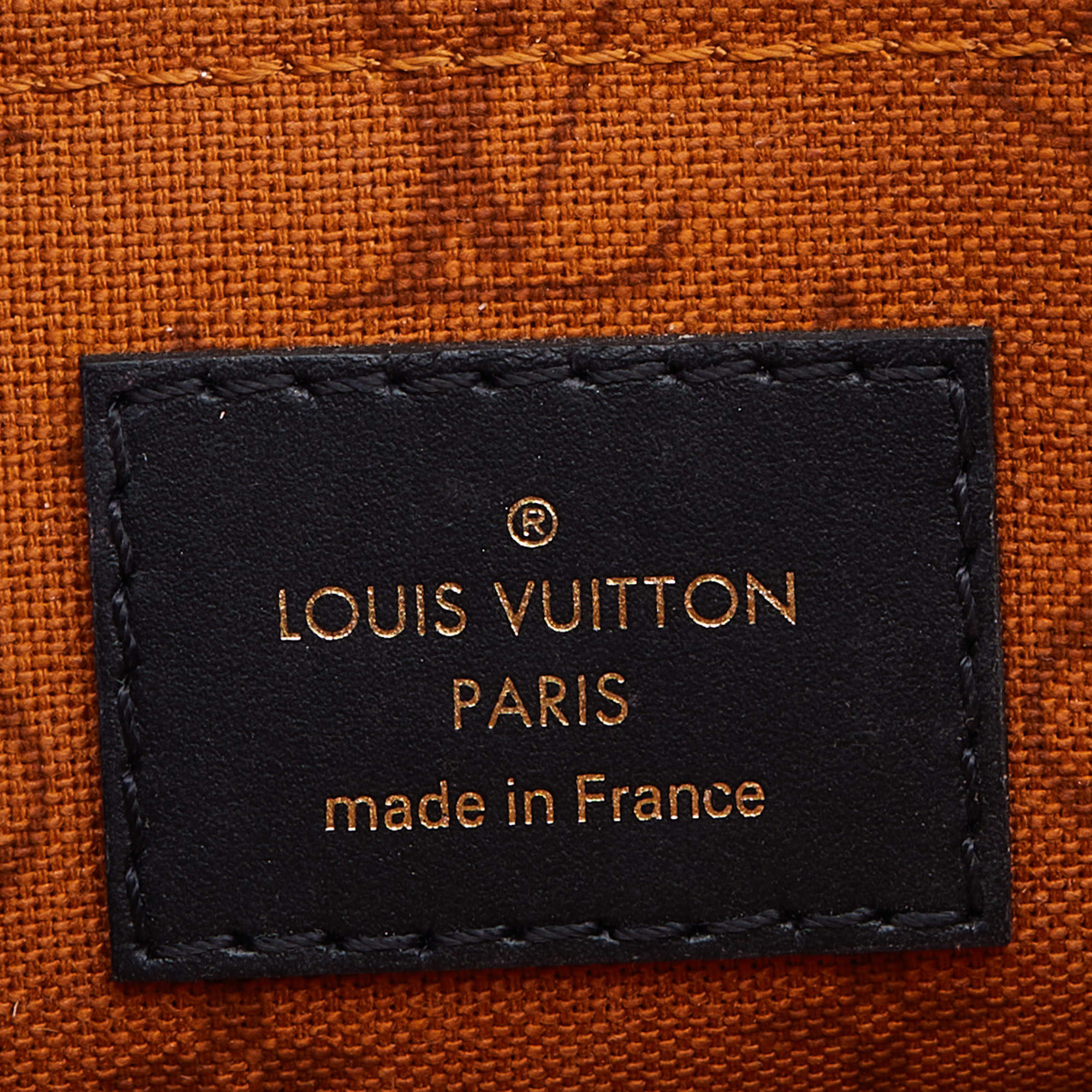 Louis Vuitton Crafty Neverfull MM Giant Monogram Caramel Black Bag ×No Pouch×