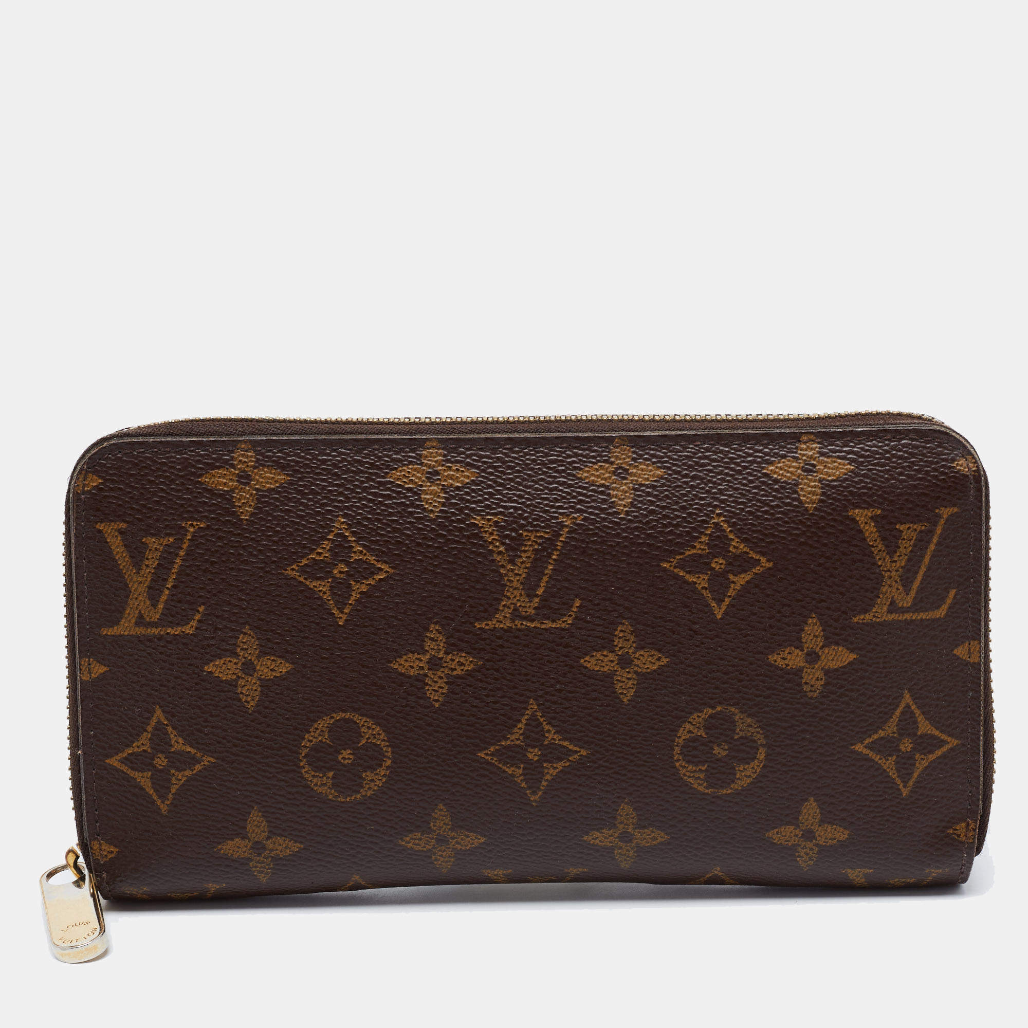 Pre Owned Louis Vuitton Monogram Canvas Zippy Wallet