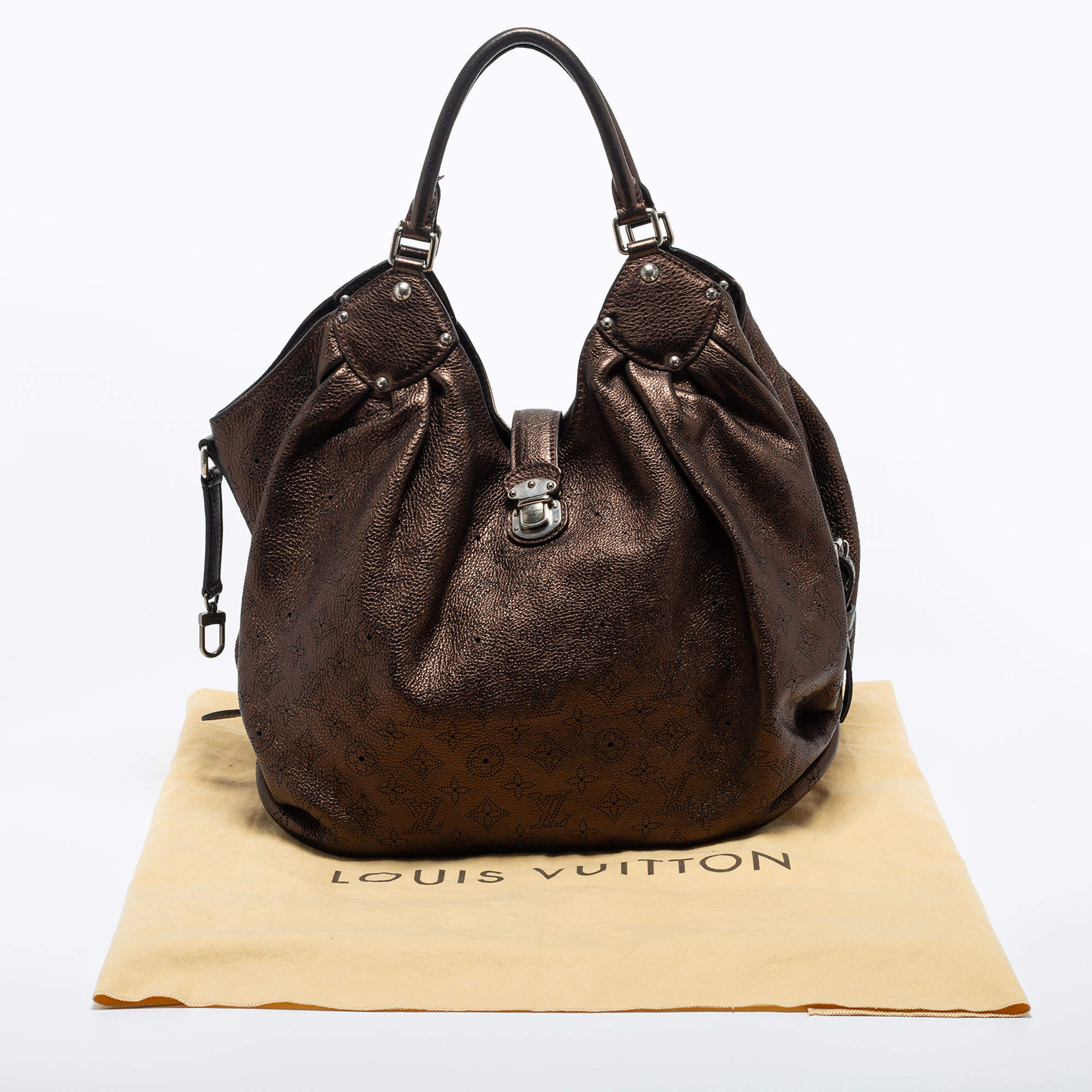 Louis Vuitton Metallic Mordore Bronze Monogram Mahina Leather Surya XL Bag  - A World Of Goods For You, LLC