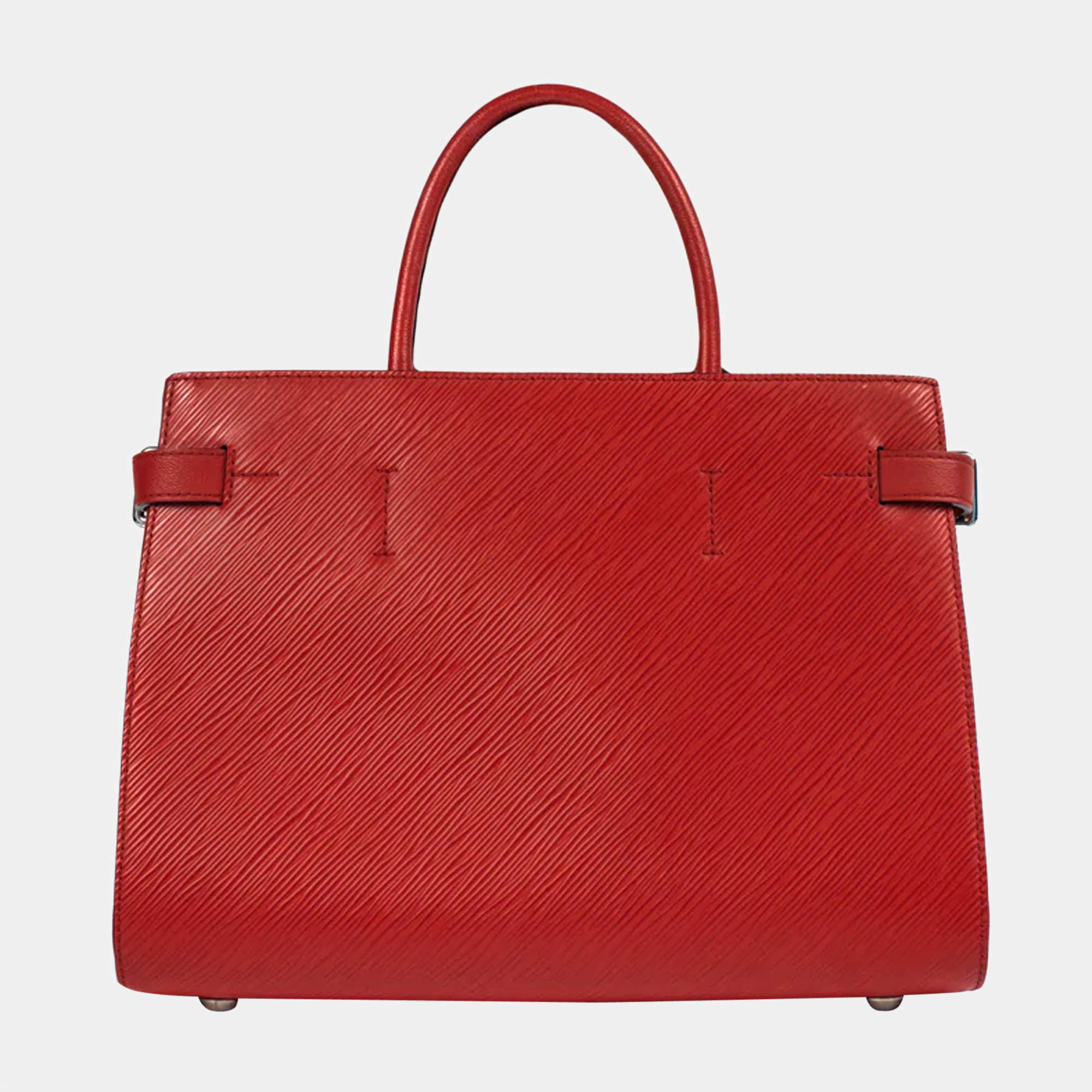 Twist leather handbag Louis Vuitton Red in Leather - 19905637